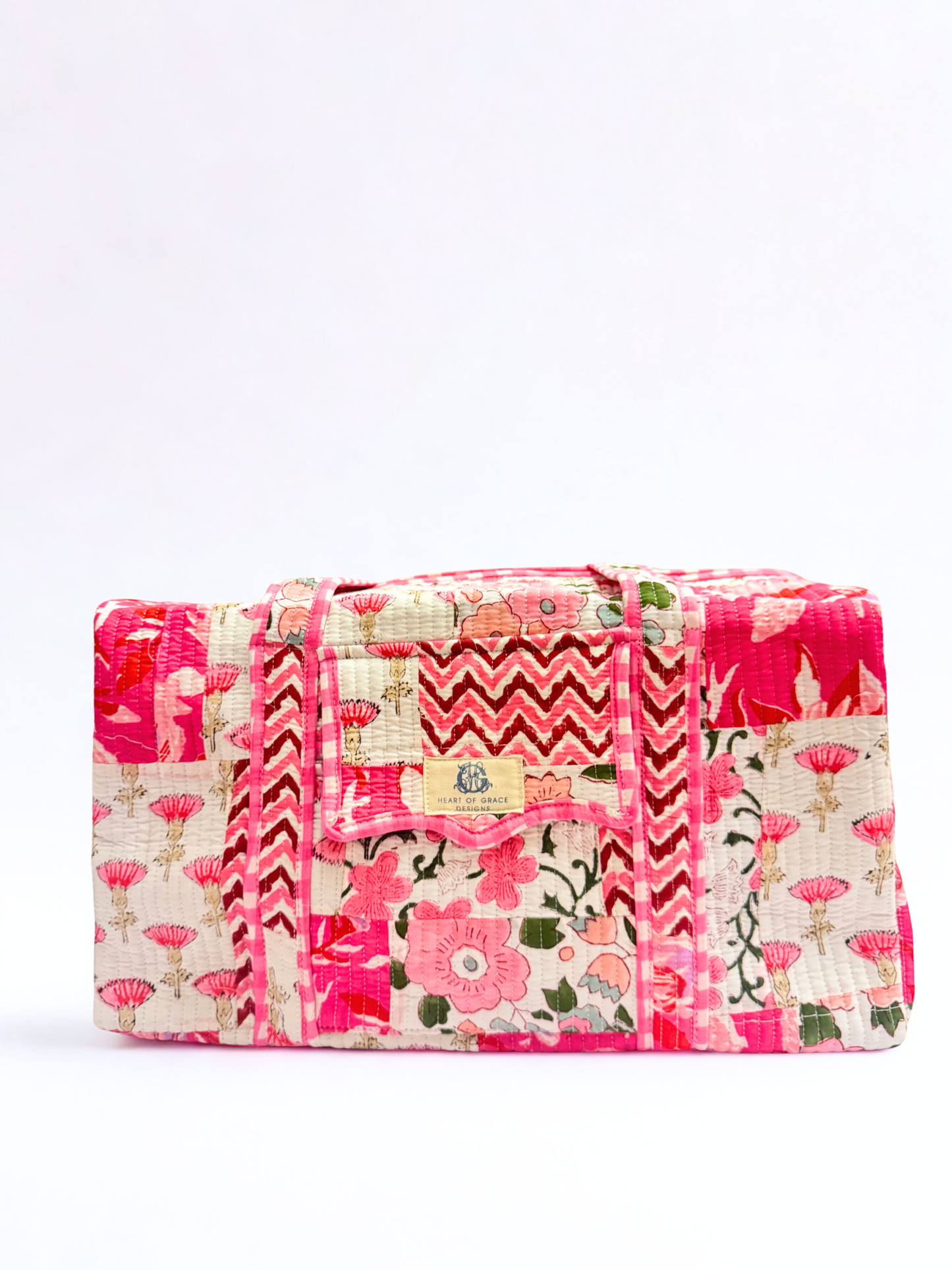 Pink Petale | Quilted Duffle Bag