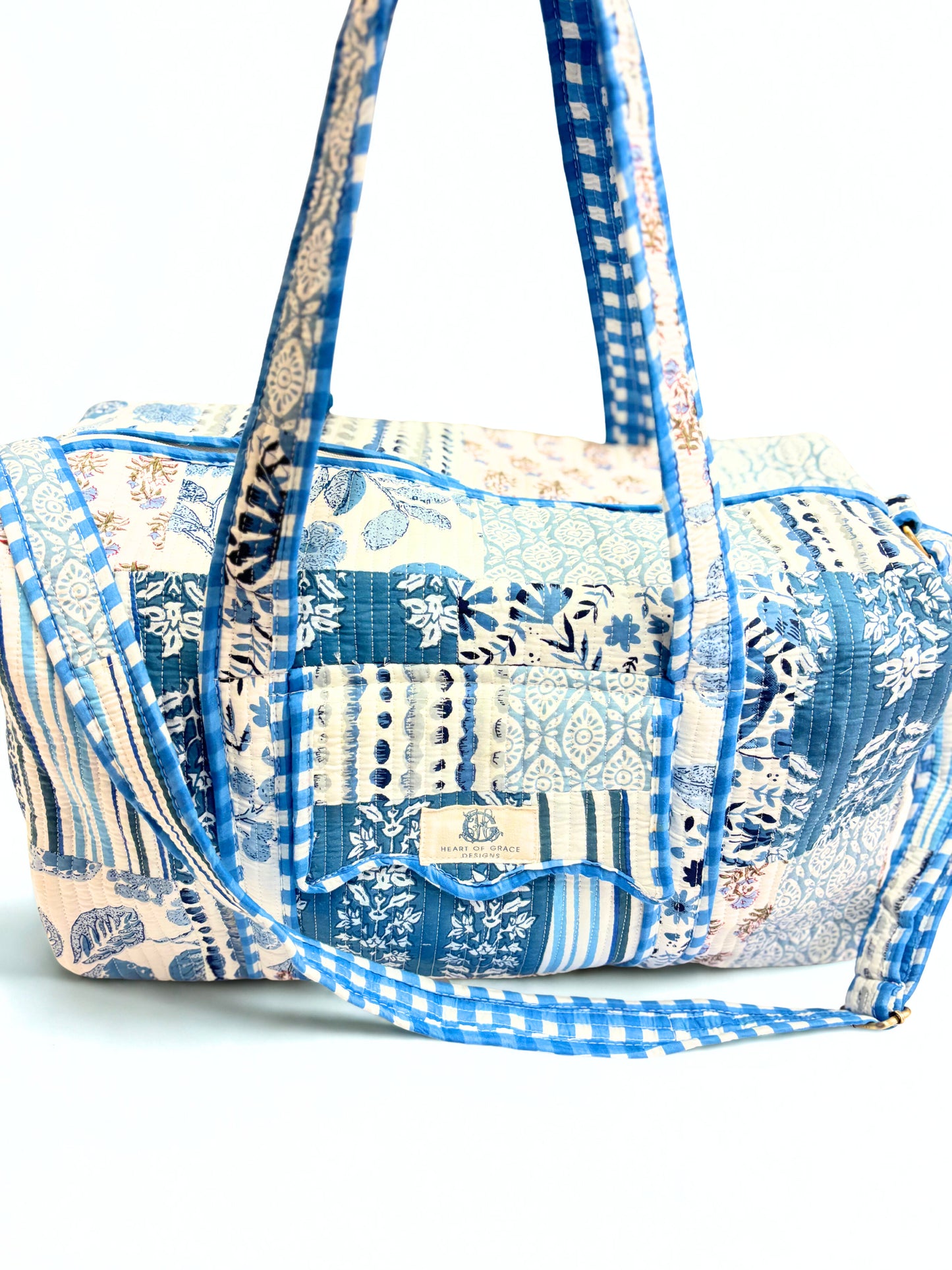 Bleu Chapelle | Quilted Duffle Bag