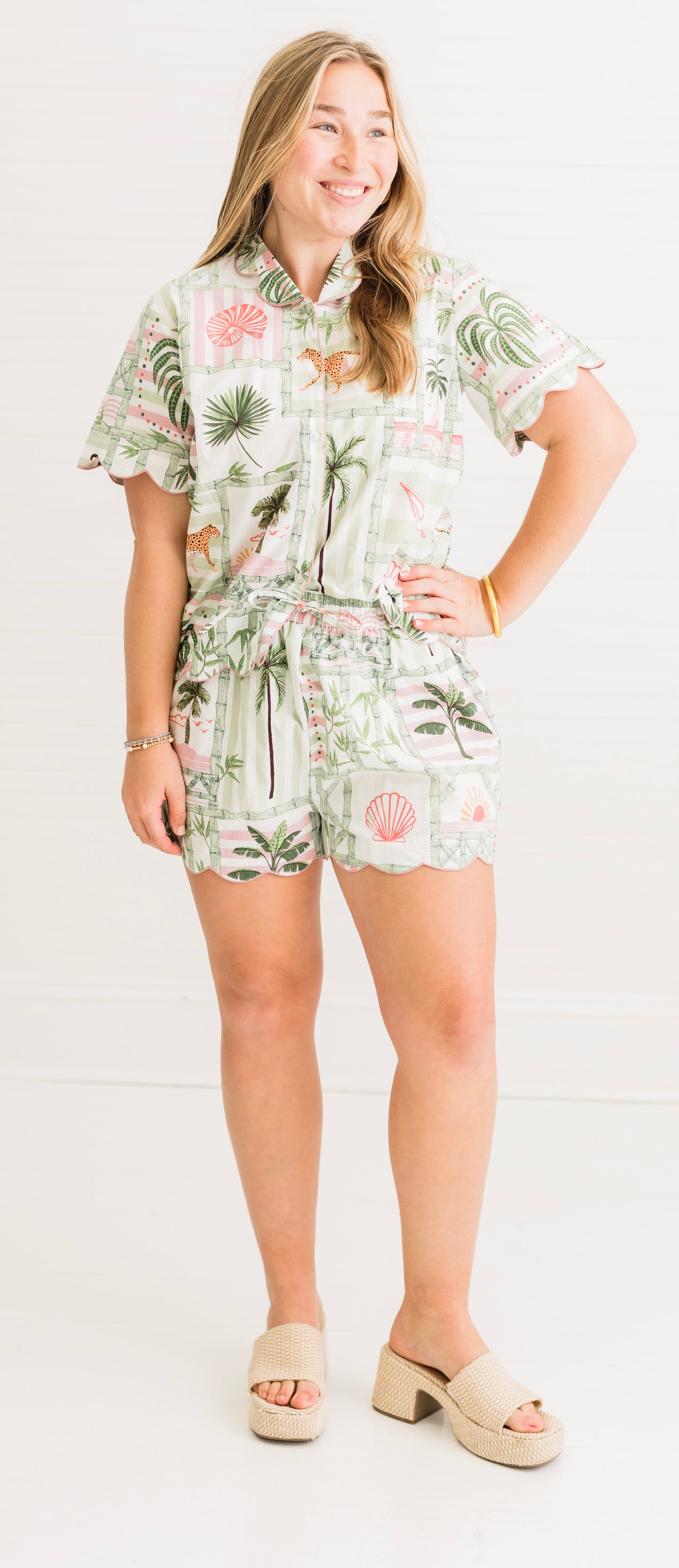 Palm Postal | Henley PJ Short Set