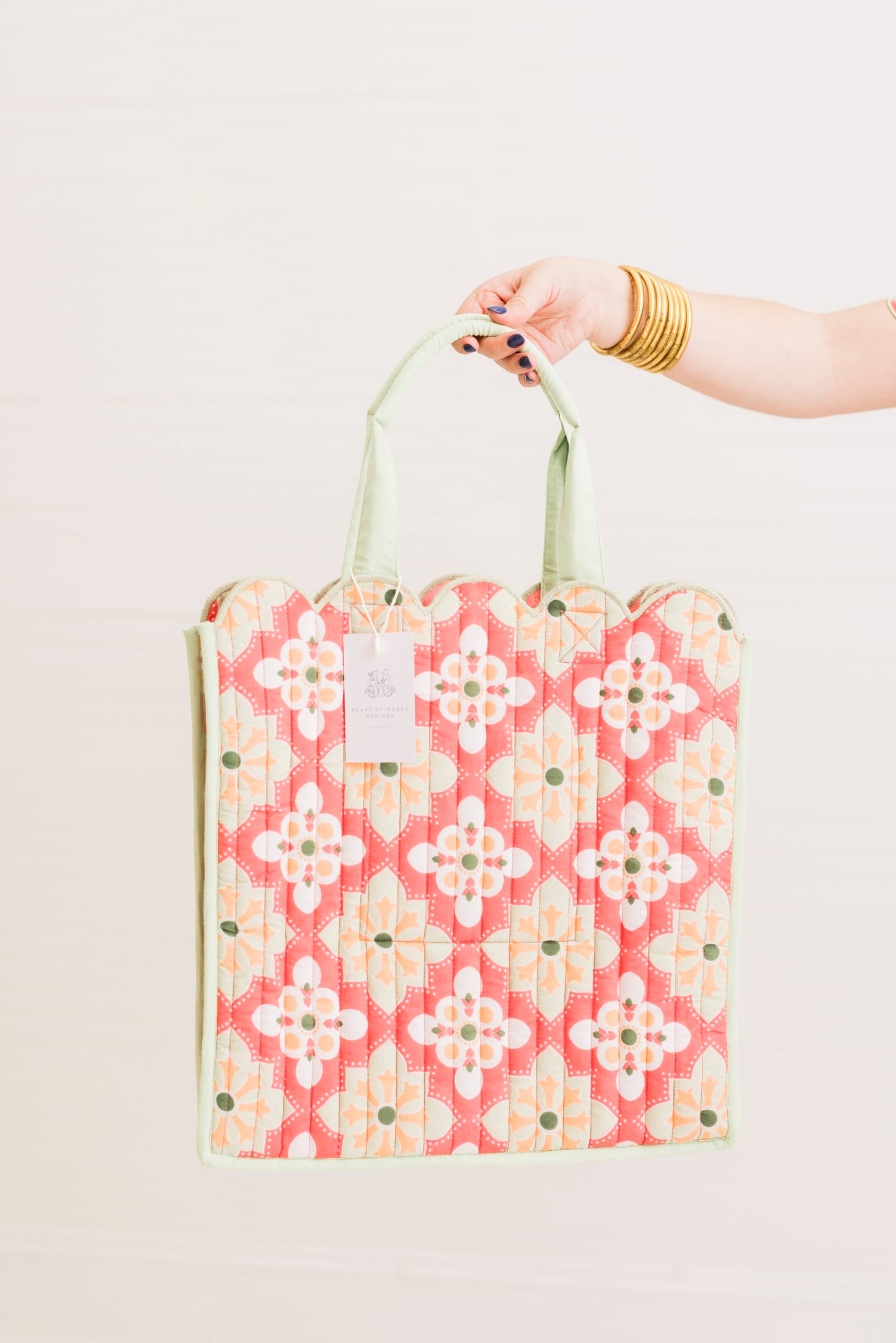 Rosetta Mosaic Luxe | Quilted Large Tote