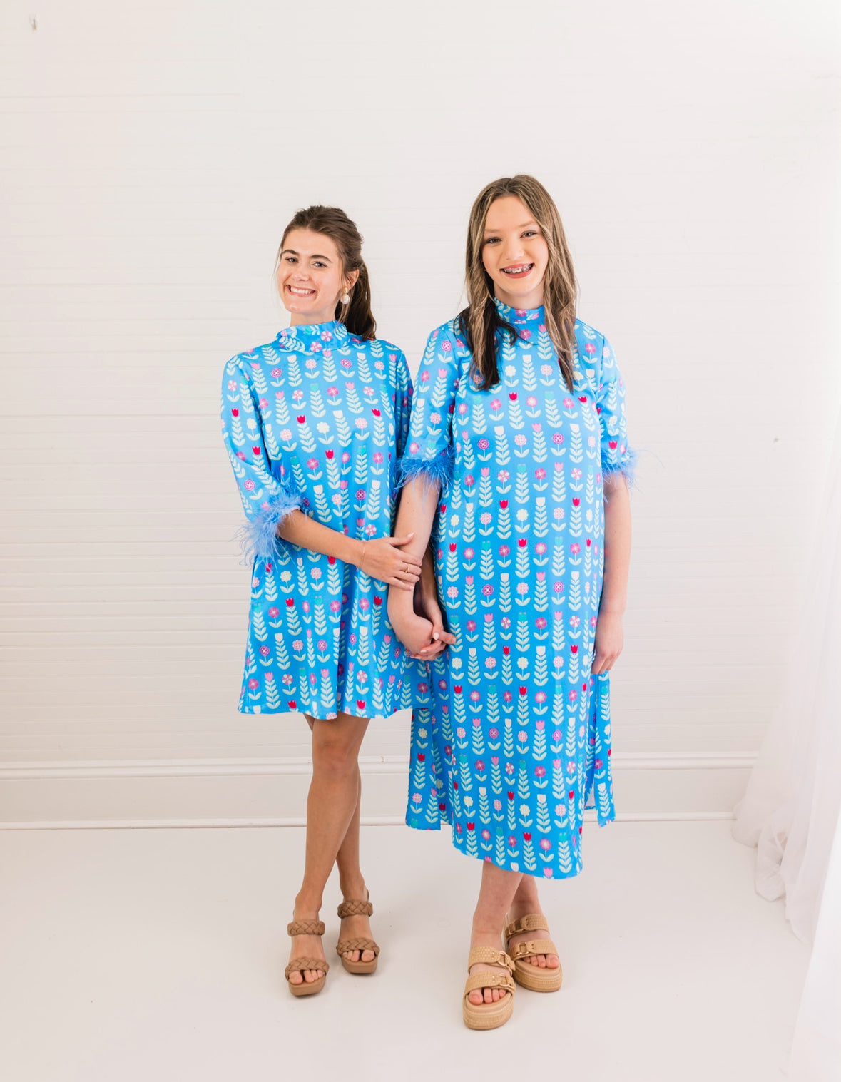 Grace Luxe Feather Caftan Dress
