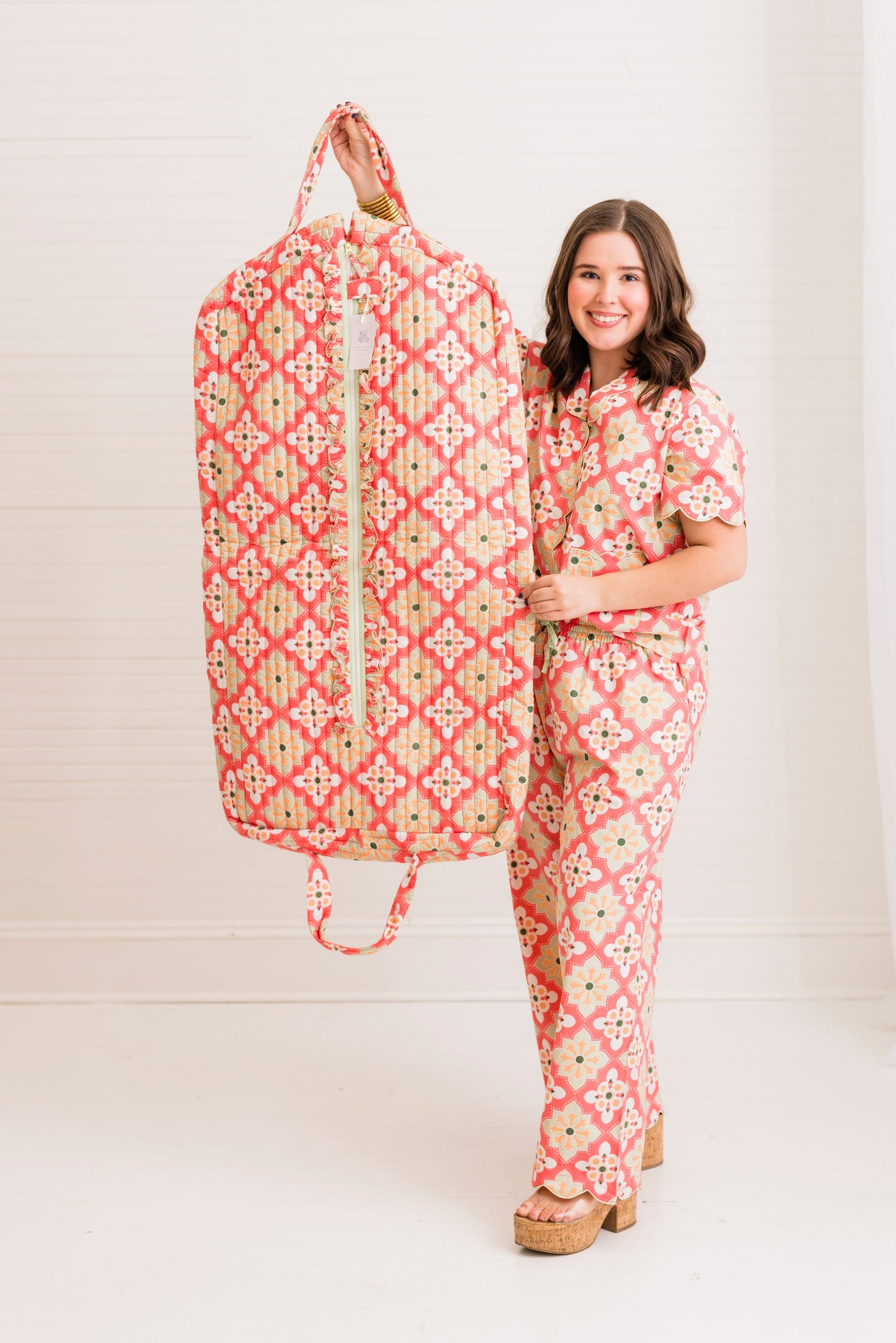 Rosetta Mosaic Luxe | Quilted Garment Bag