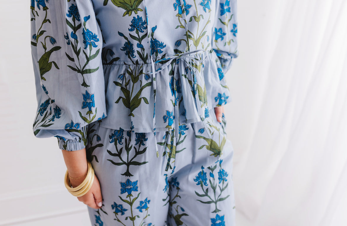 Iris Floral | Darlington Pant Set