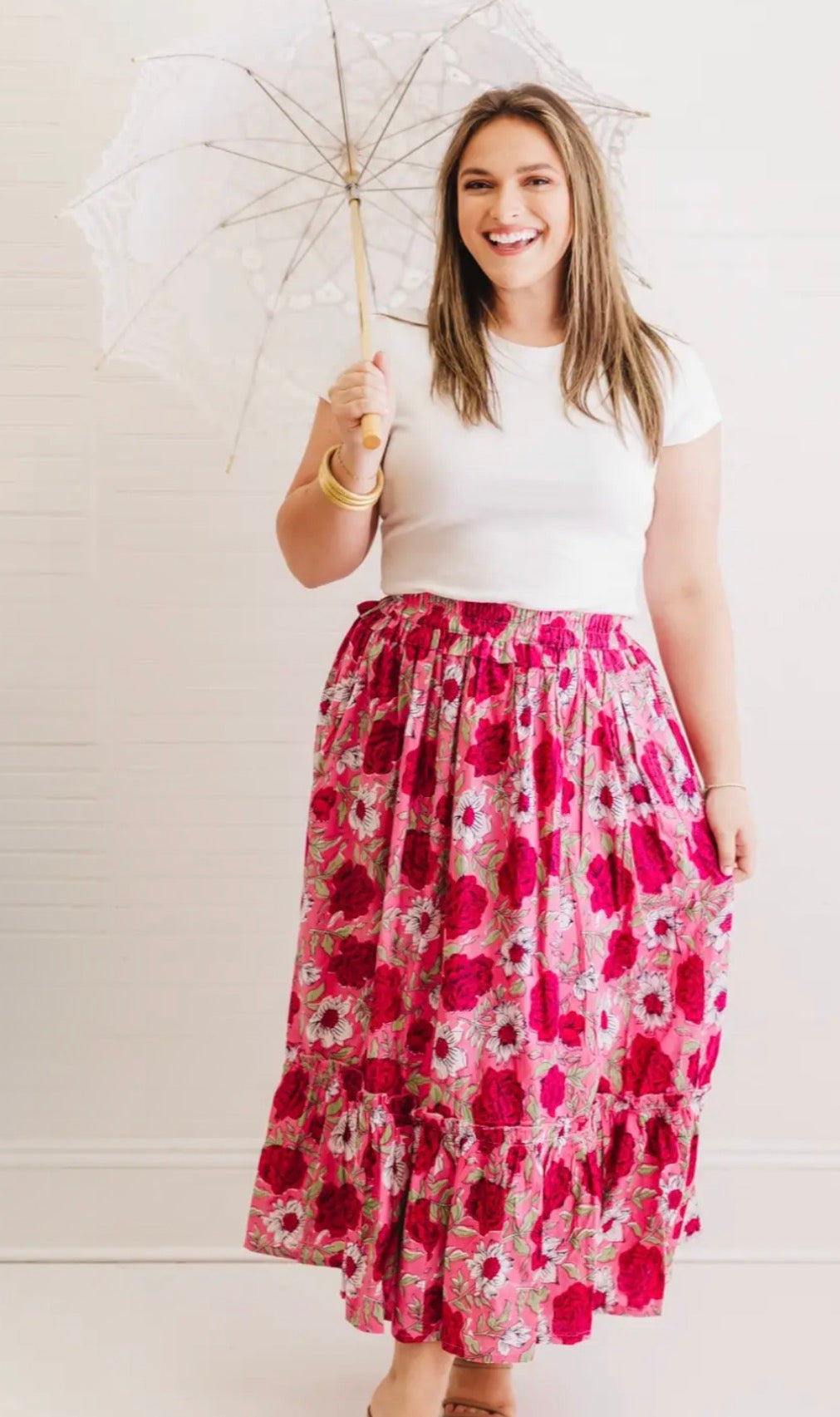 Carnation Lily | Ruffle Skirt
