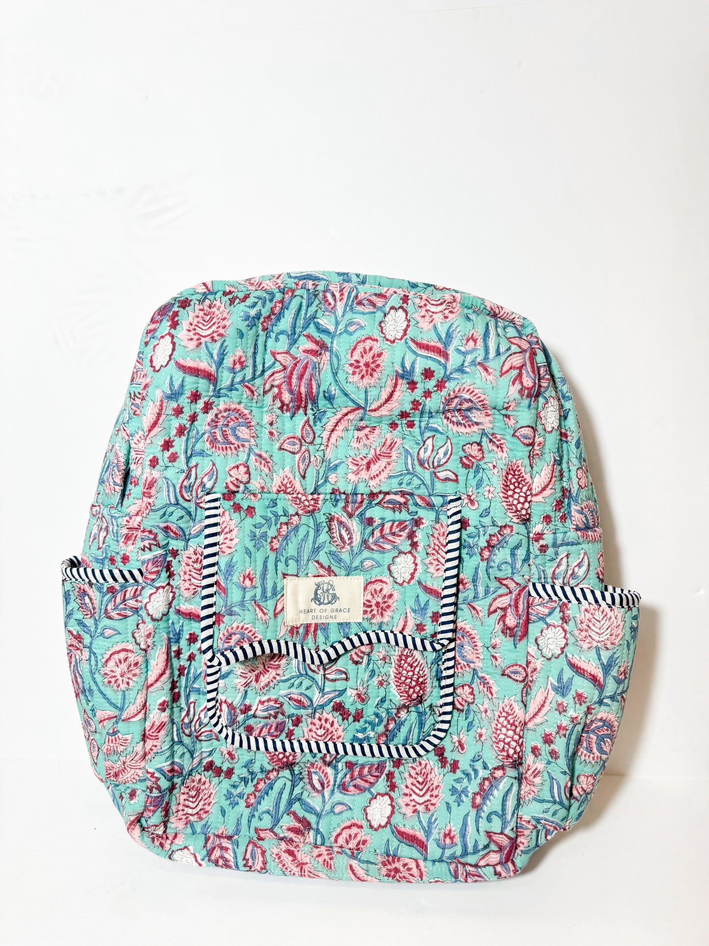Lilac Quilted Backpack