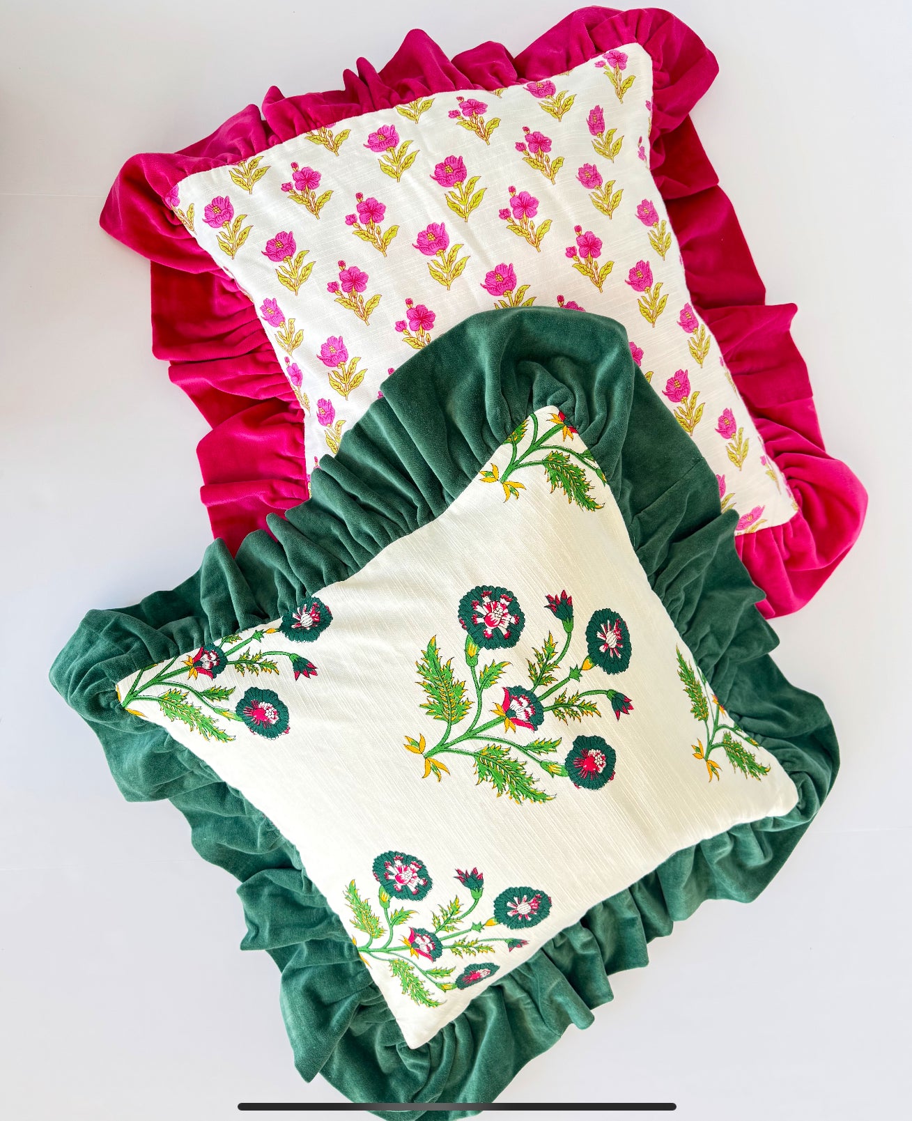 Magnolia Velvet 24" Throw Pillow