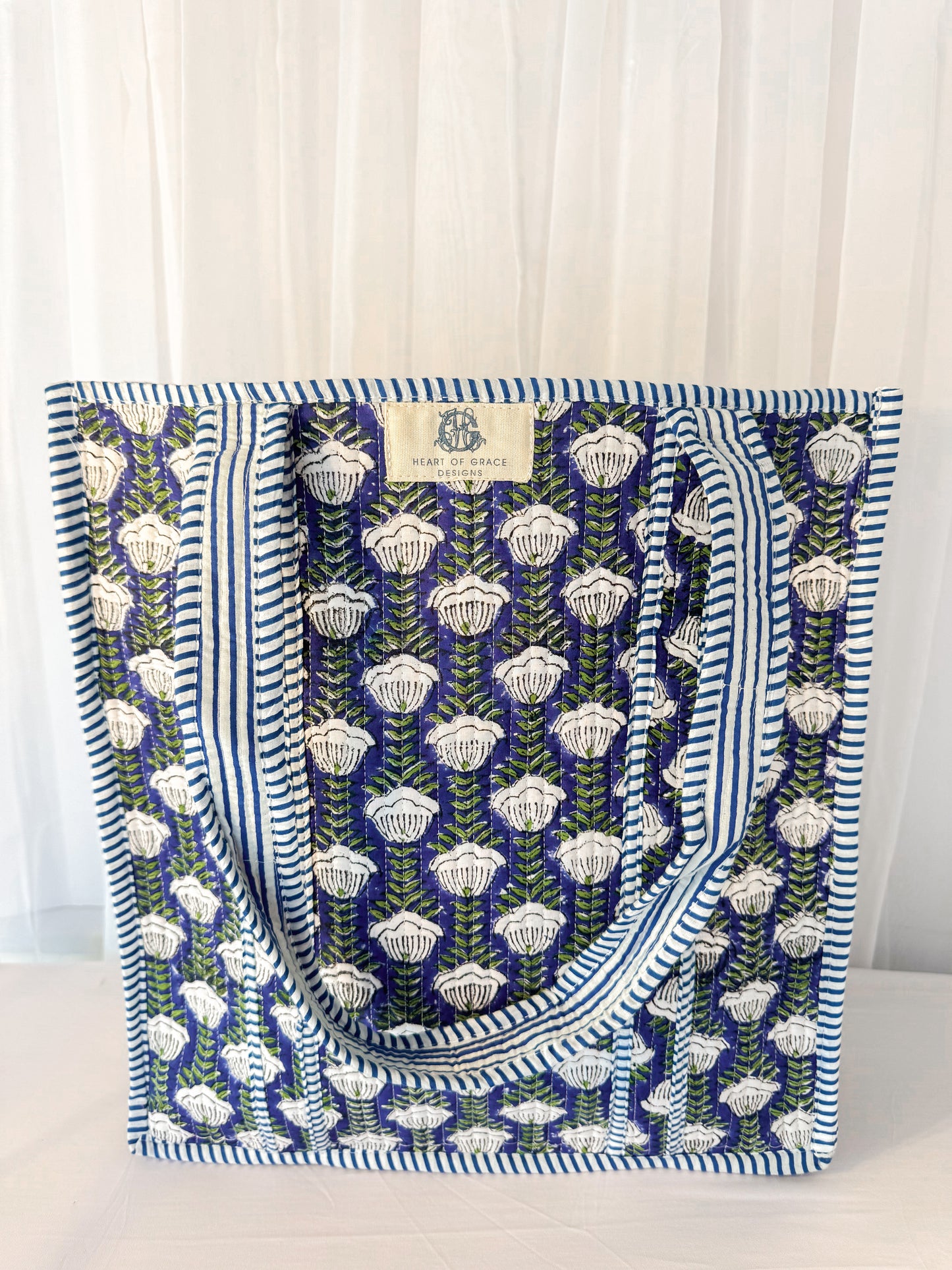 Blue Skies | Regular Quilted Tote Bag