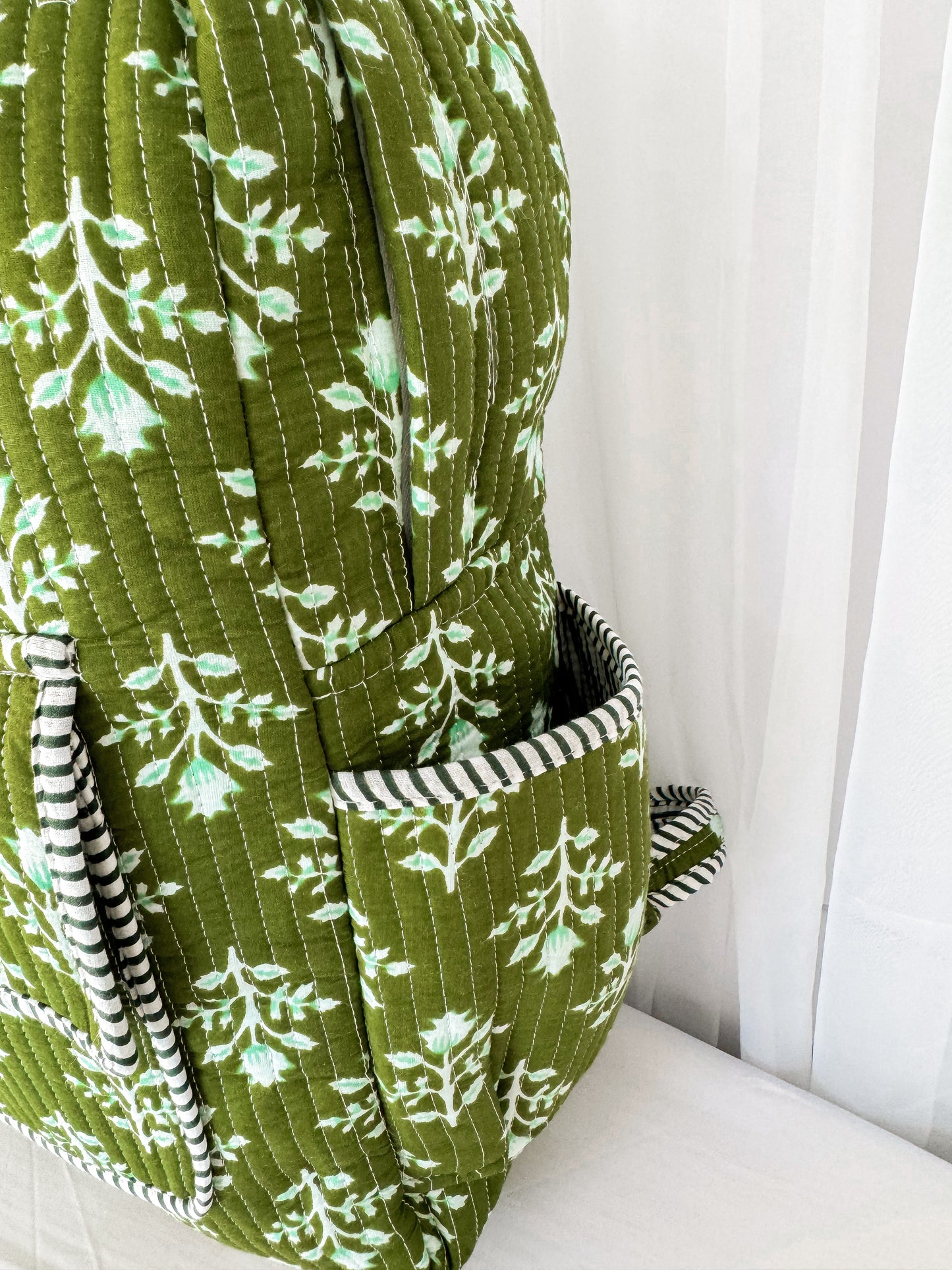 Emerald Bay Scallop Quilted Backpack