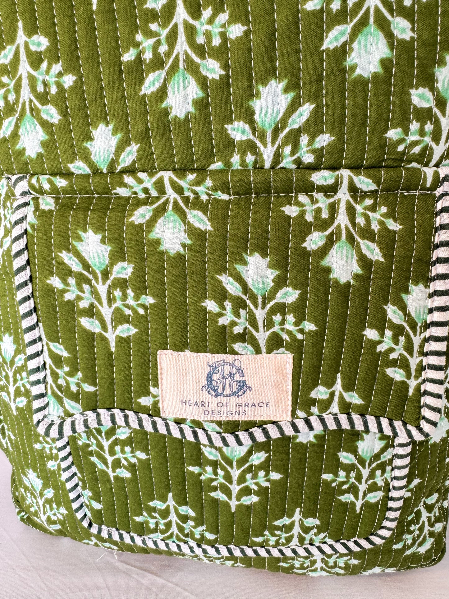 Emerald Bay Scallop Quilted Backpack