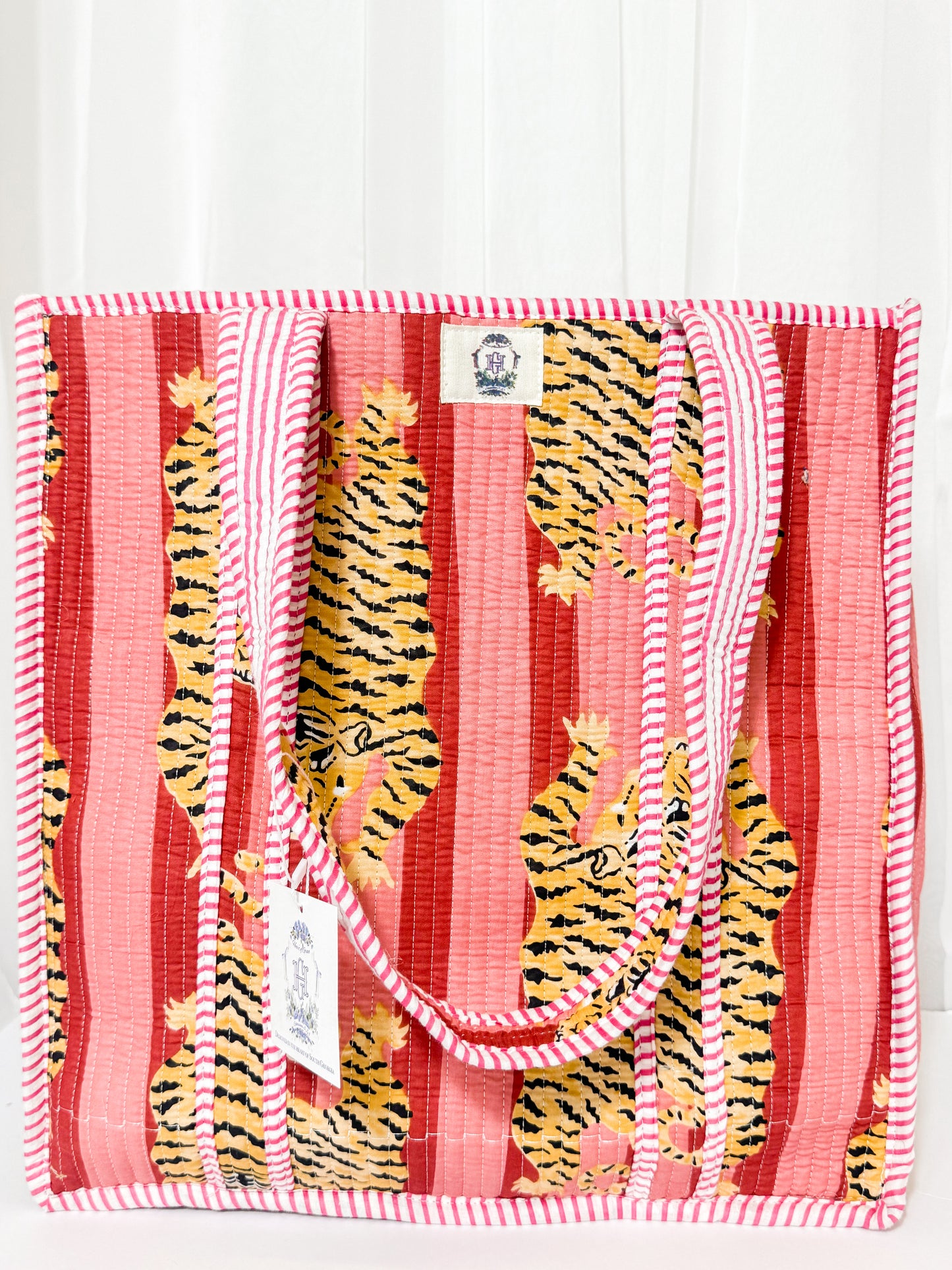 Mauve Eye of The Tiger | Quilted Tote Bag