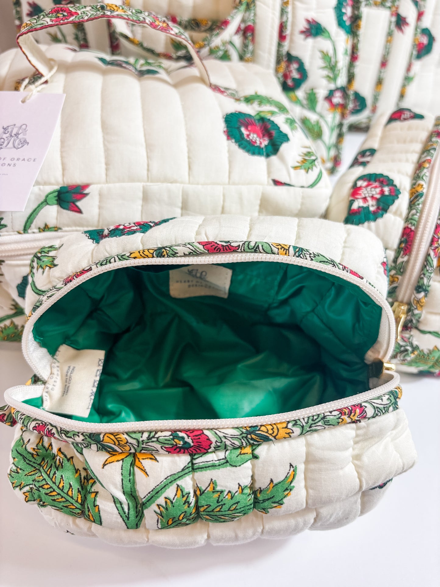 Camilla Luxe | Quilted Cosmetic Bags-set of 3