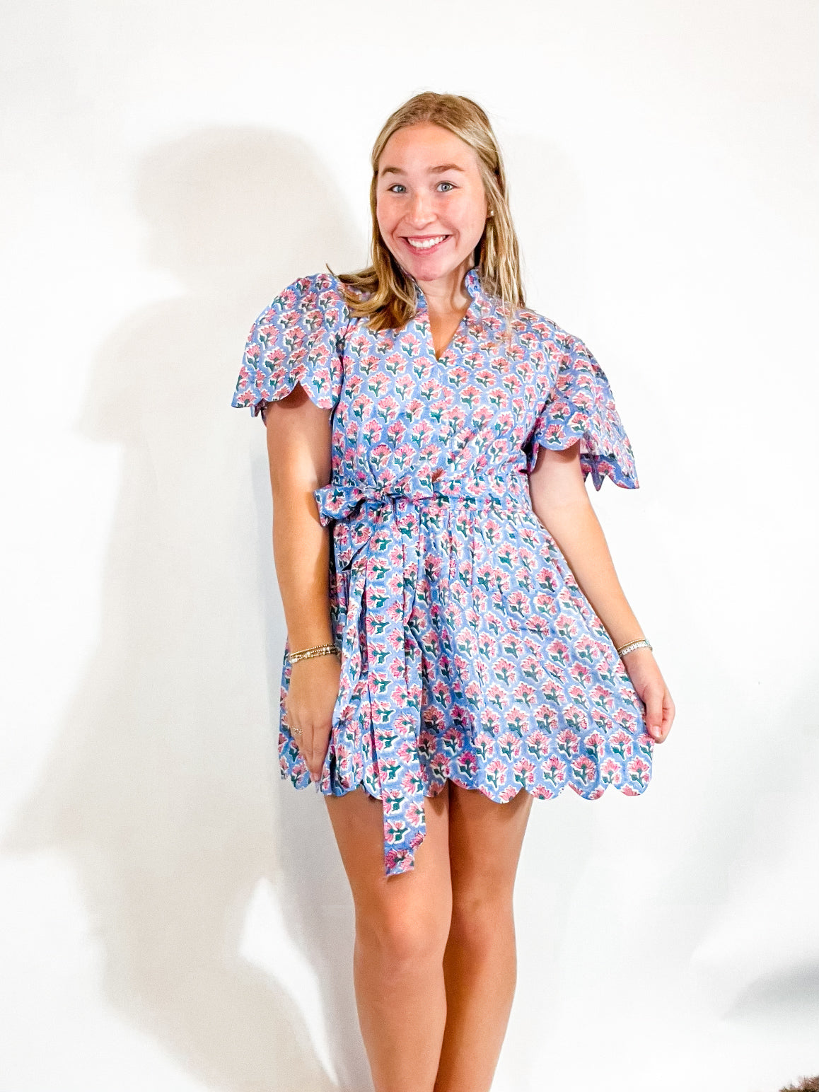 Pink Blossom Mini Dress