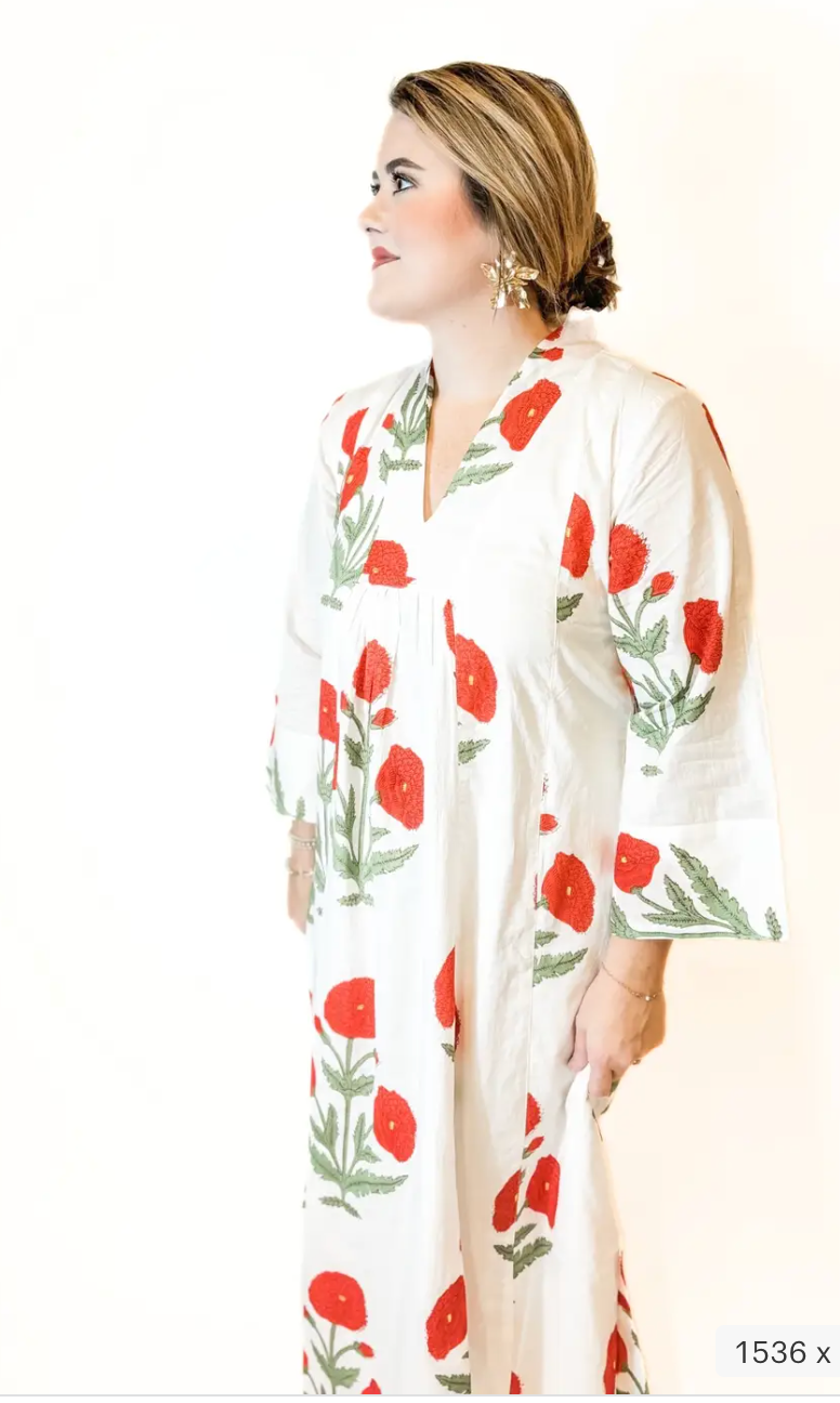 Berry Rose Caftan Dress