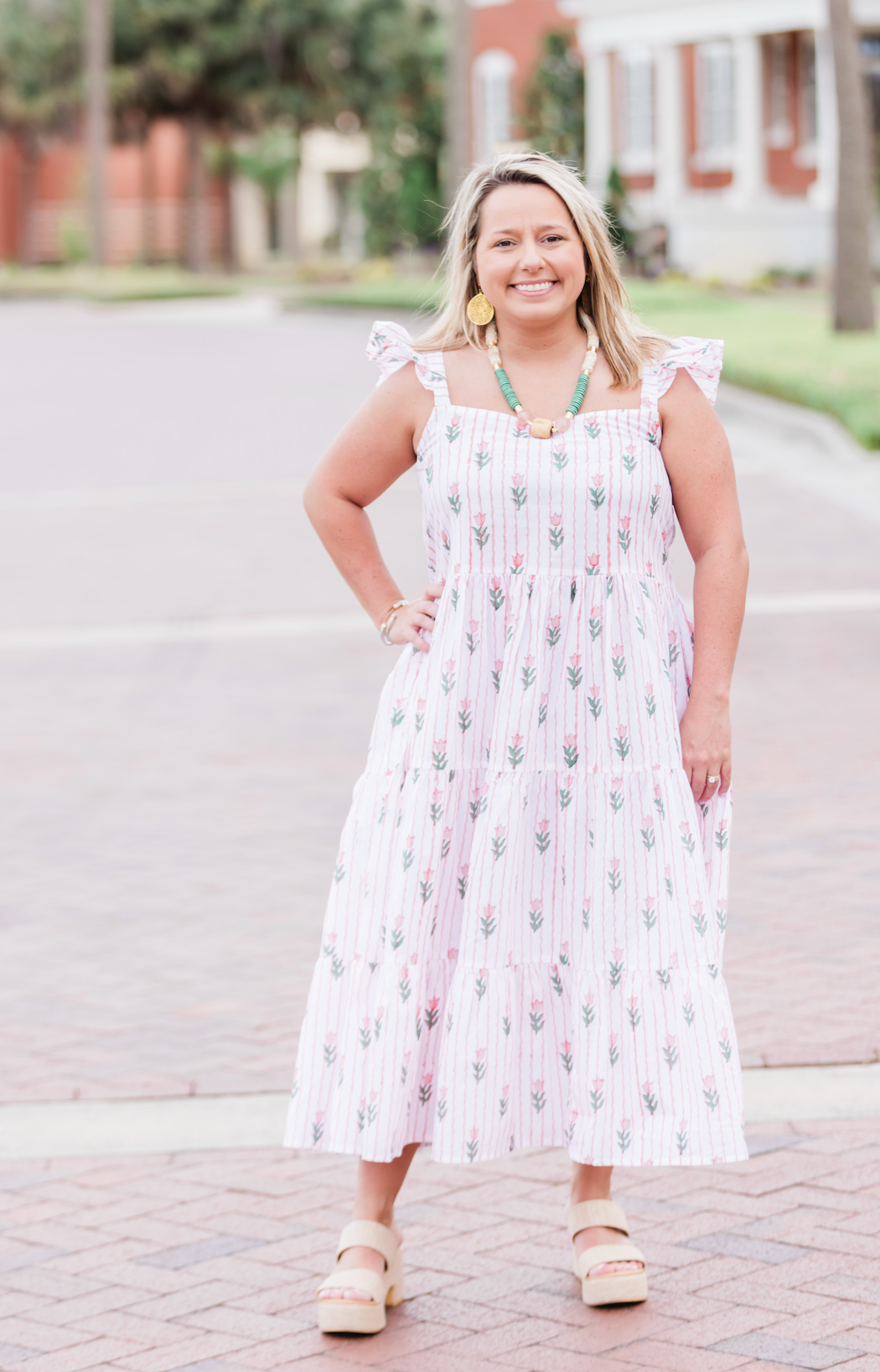 Rose Garden Flutter Maxi Dress