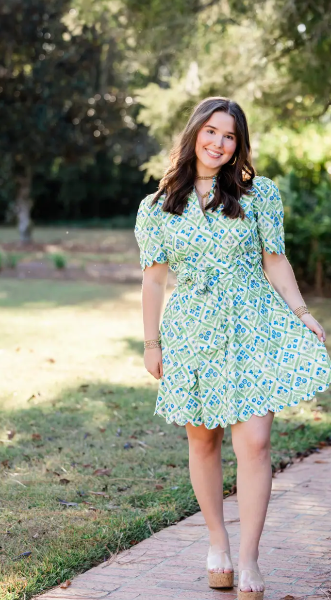 Jardin Bleu Grace Mini Dress