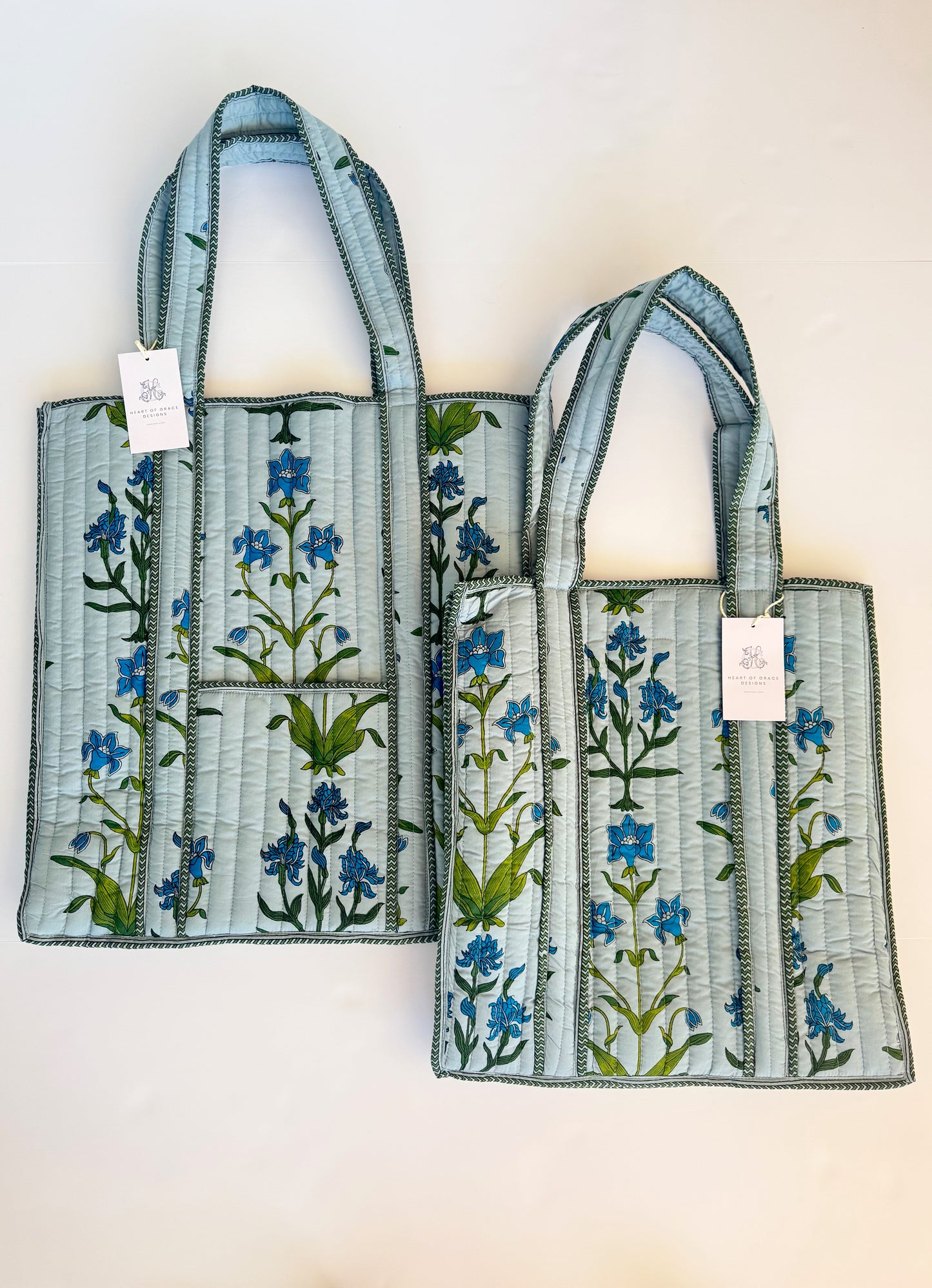 Iris Luxe Quilted | Regular Tote Bag