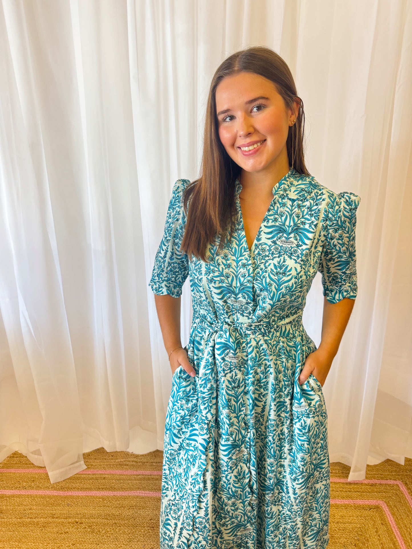 Aqua Italian | Grace Dress