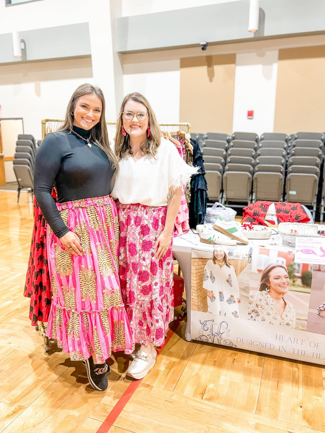 Staff of Heart of Grace boutique at the Pink Out Loud event in Tifton, Georgia hosted by Southwell Medical.