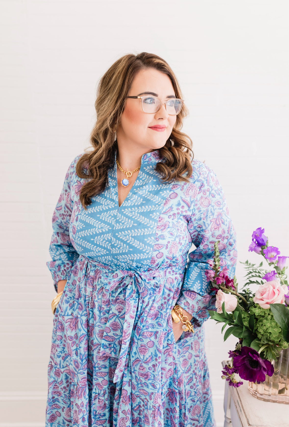 Santorini Sunset Maxi Dress