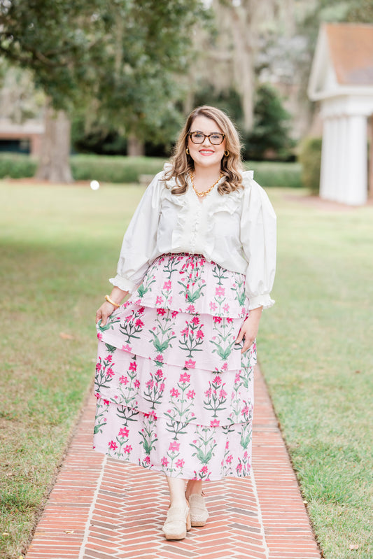 Rose D'Iris | Cascade Maxi Skirt