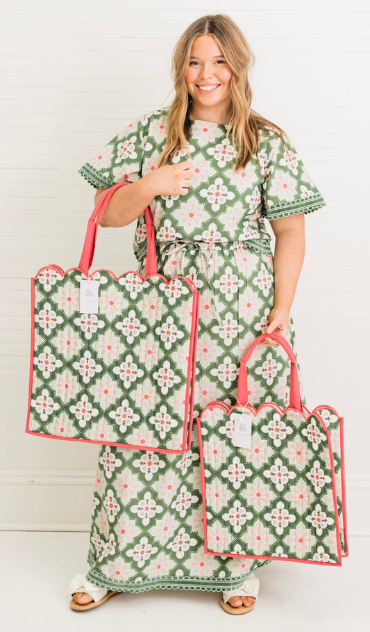 Grenada Mosaic Luxe | Quilted Regular Tote