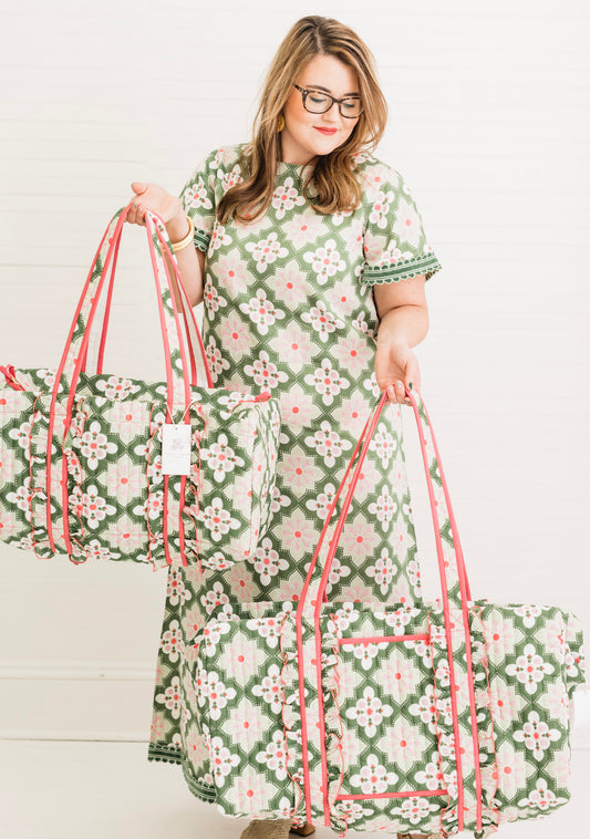 Grenada Mosaic Luxe | XL Quilted Duffle Bag