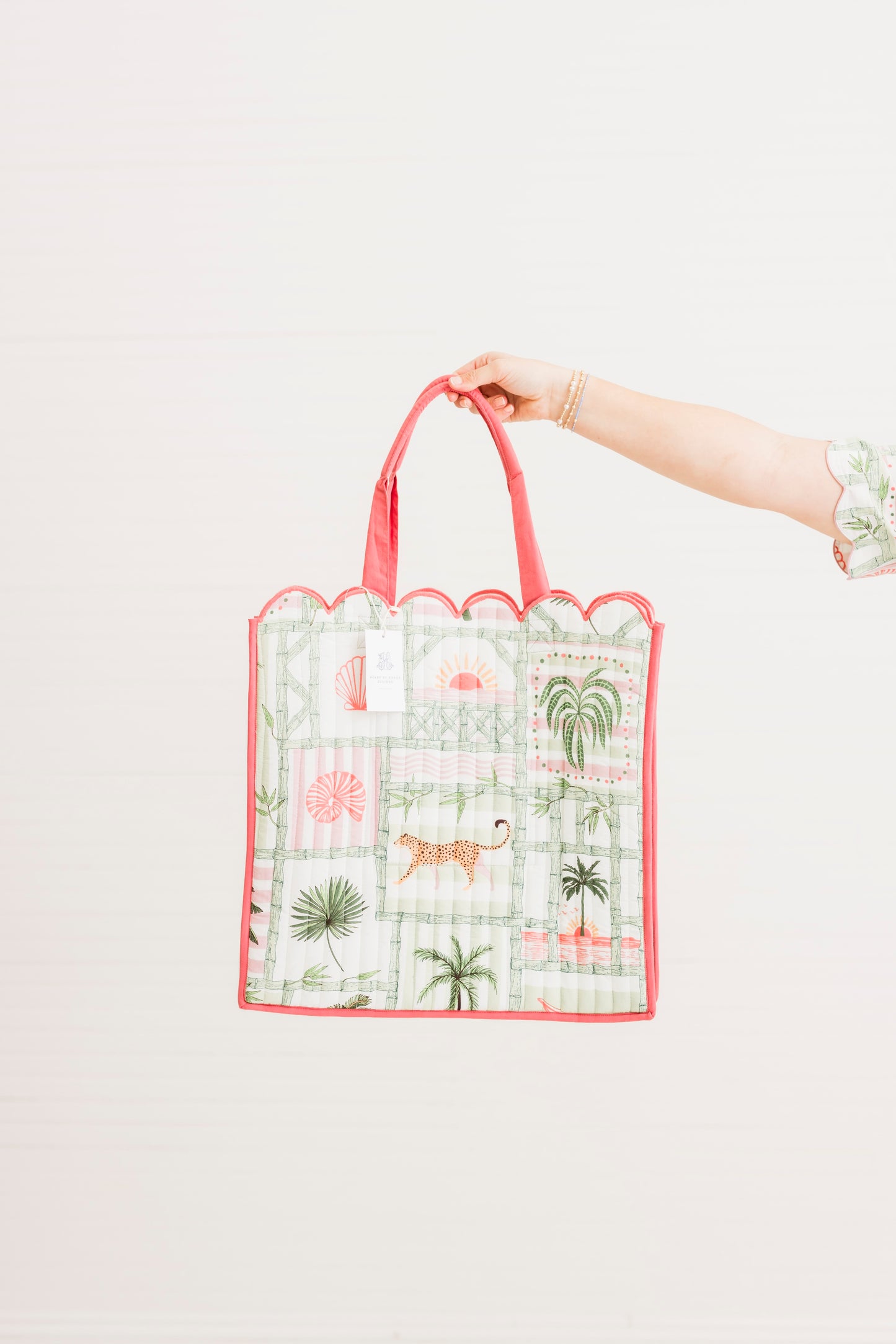 Palm Postal | Quilted Regular Tote