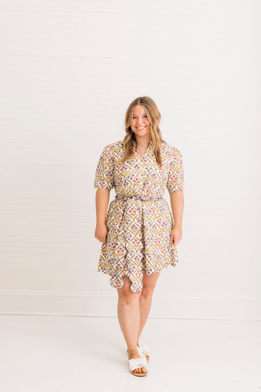 Celeste Mosaic | Grace Mini Dress