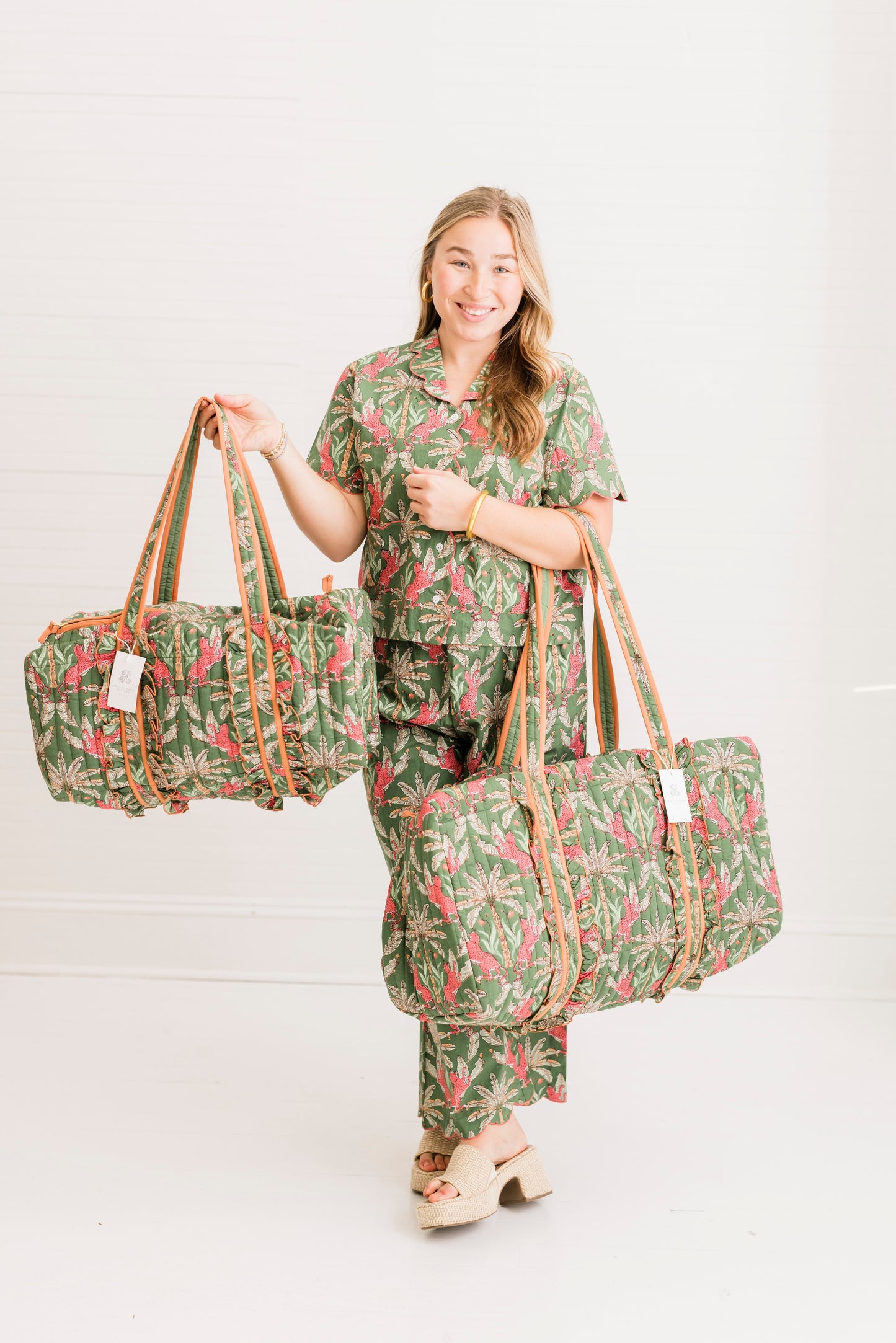 Grace Royale Luxe | Large Quilted Duffle Bag