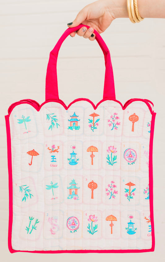 Maison Mahjong | Quilted Regular Tote