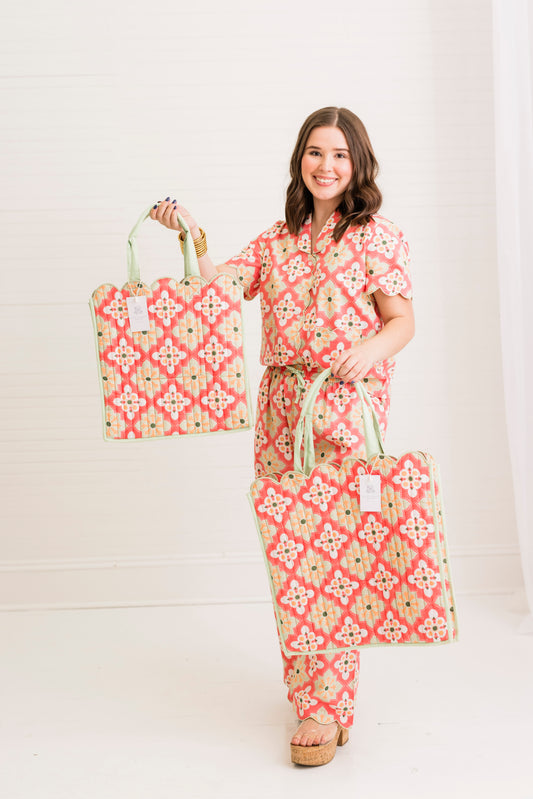 Rosetta Mosaic | Quilted Regular Tote