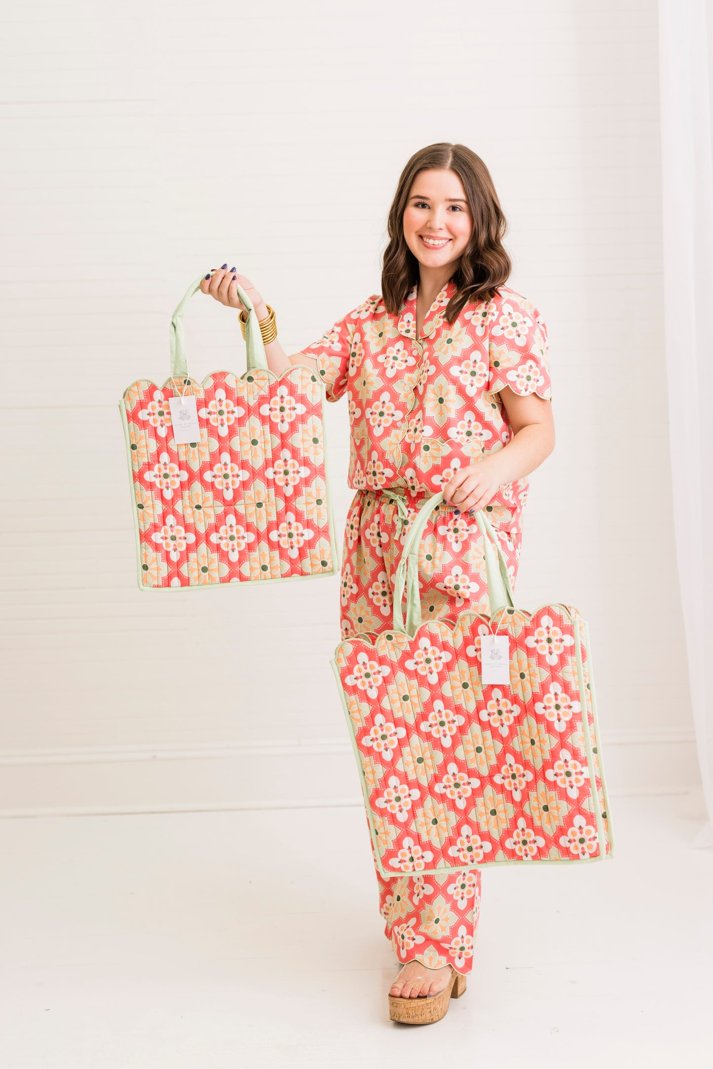 Rosetta Mosaic Luxe | Quilted Large Tote
