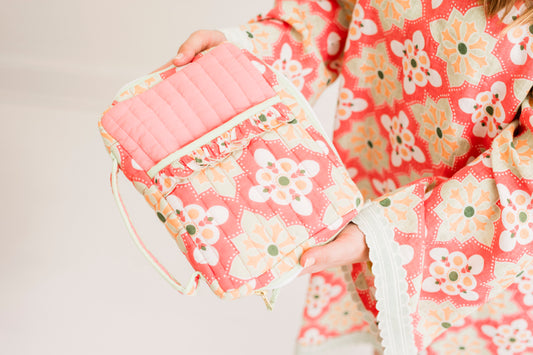 Rosetta Mosaic Luxe | Quilted Scalloped Bible Cover