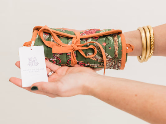 Grace Royale Luxe | Quilted Jewelry Roll