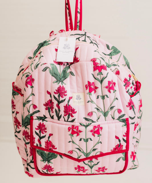 Rose d'Iris Luxe | Quilted Backpack