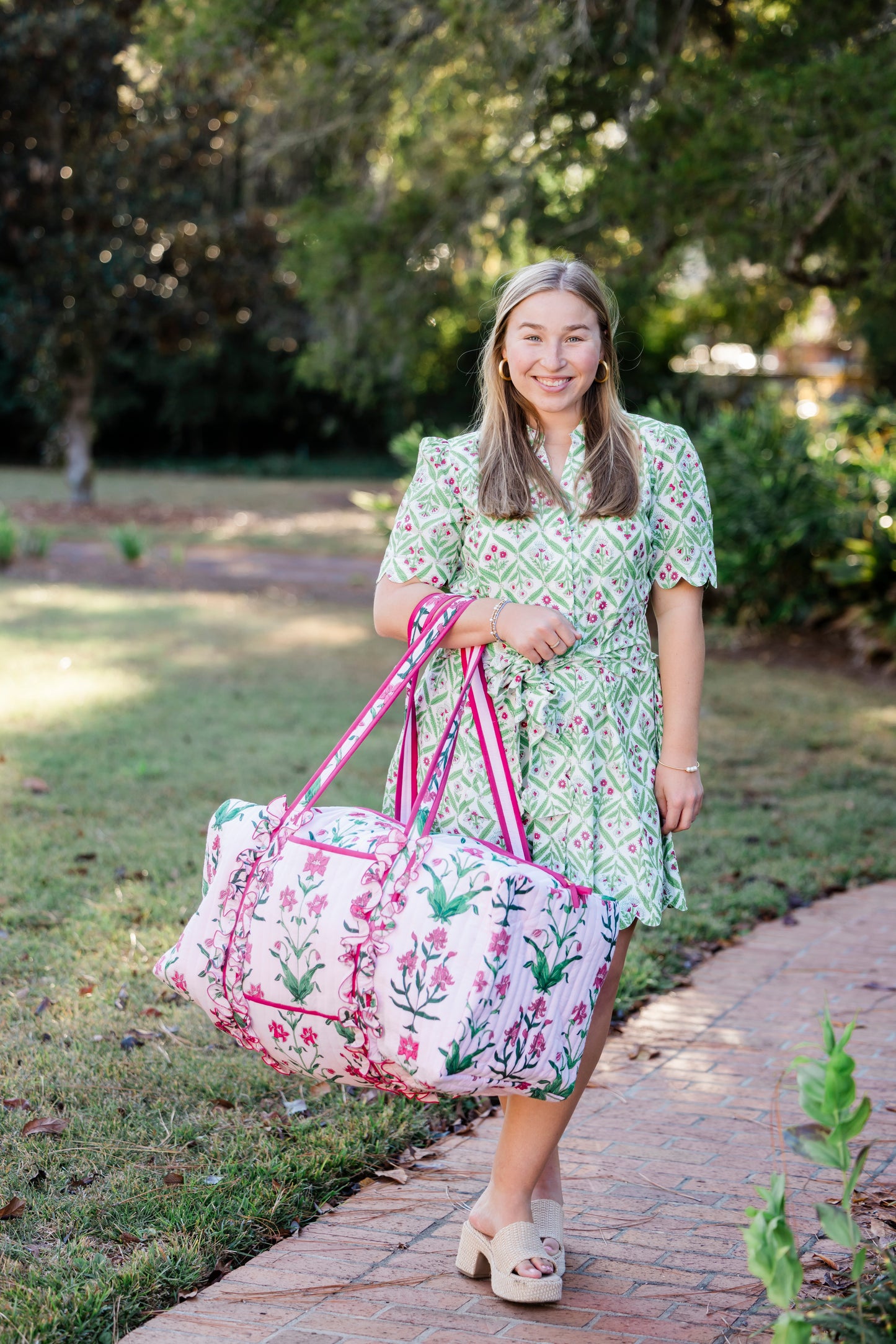 Rose D'Iris | Large Duffle Bag