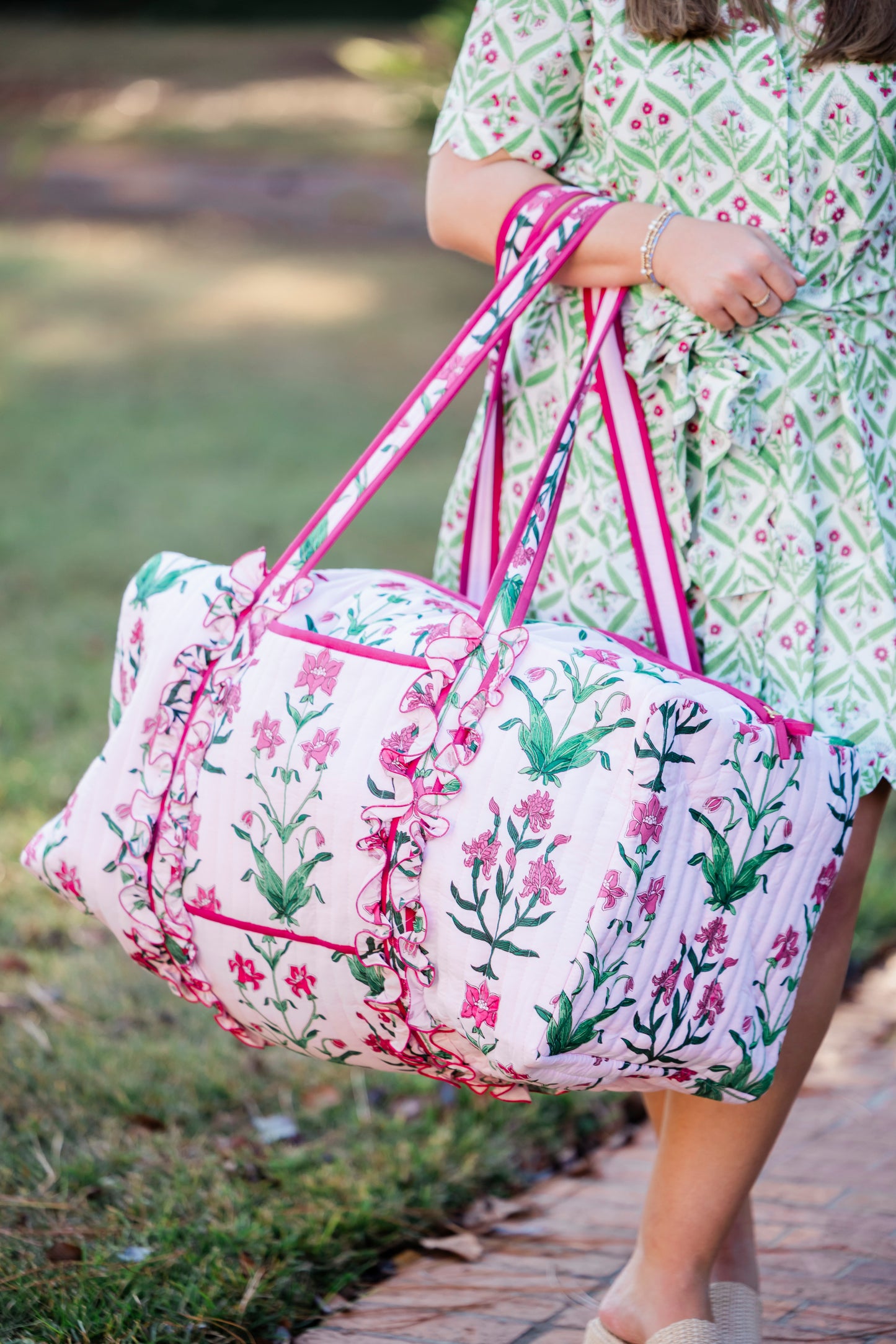 Rose D'Iris | Large Duffle Bag