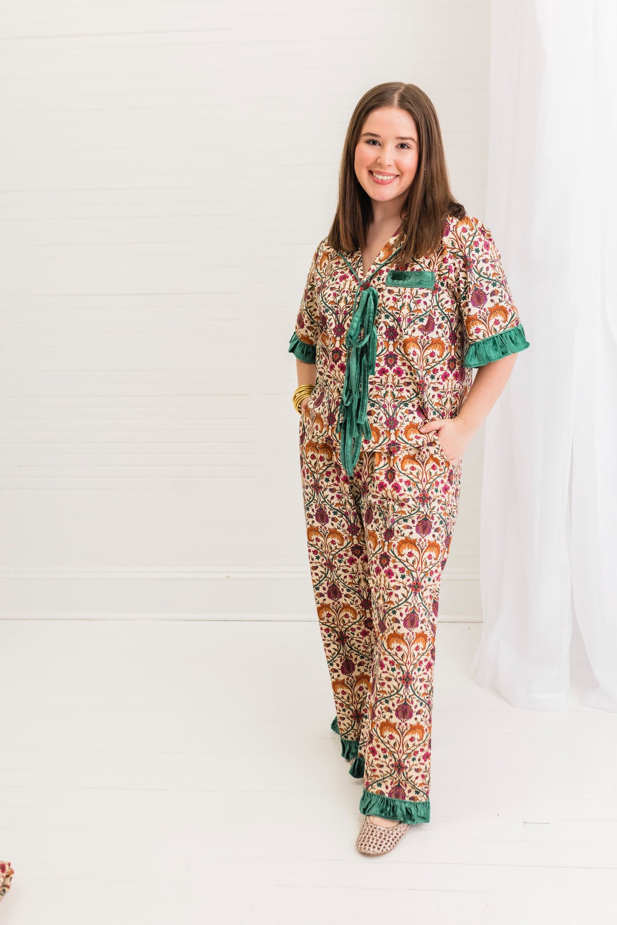 Hearthwood Linen | Henley PJ Pant Set