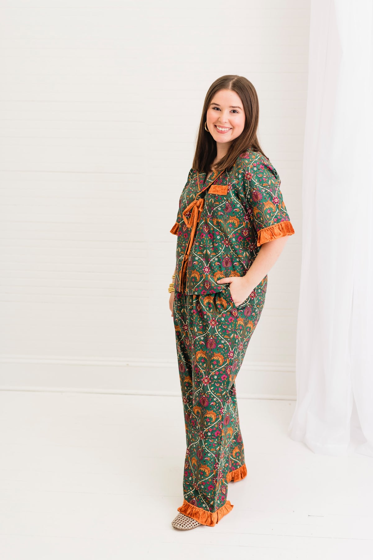 Hearthwood Vine | Henley PJ Pant Set