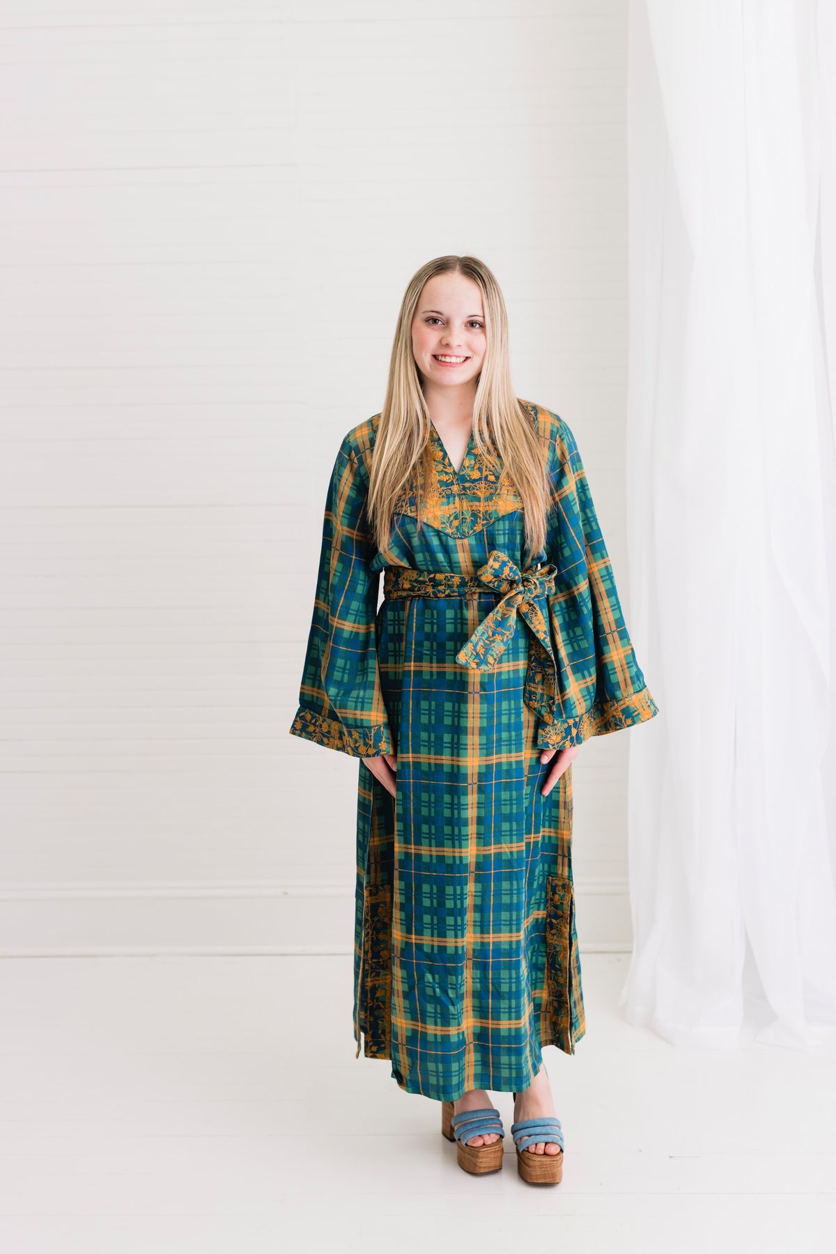 Estate Tartan | Noel Vine | Rosalie Maxi Caftan