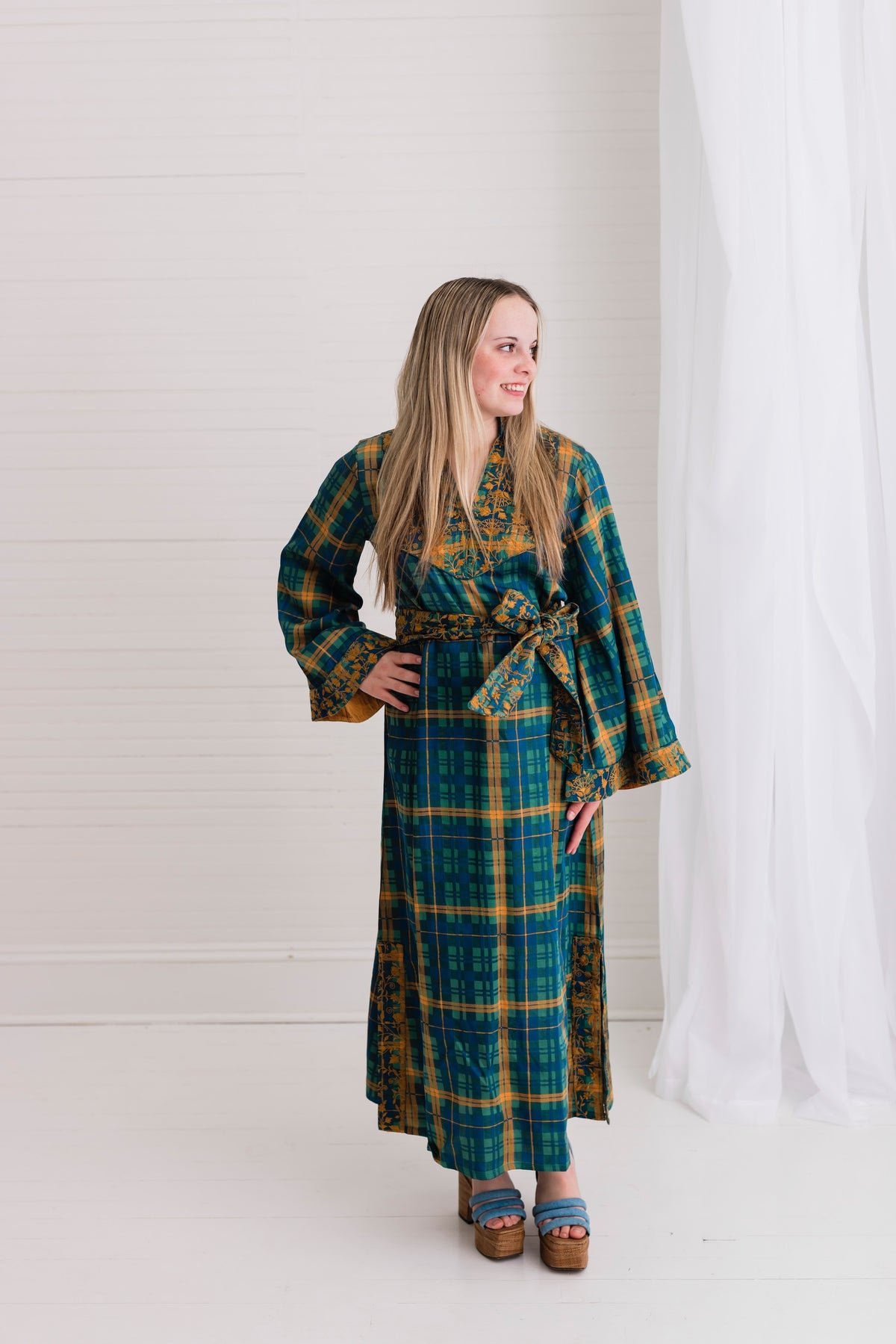 Estate Tartan | Noel Vine | Rosalie Maxi Caftan