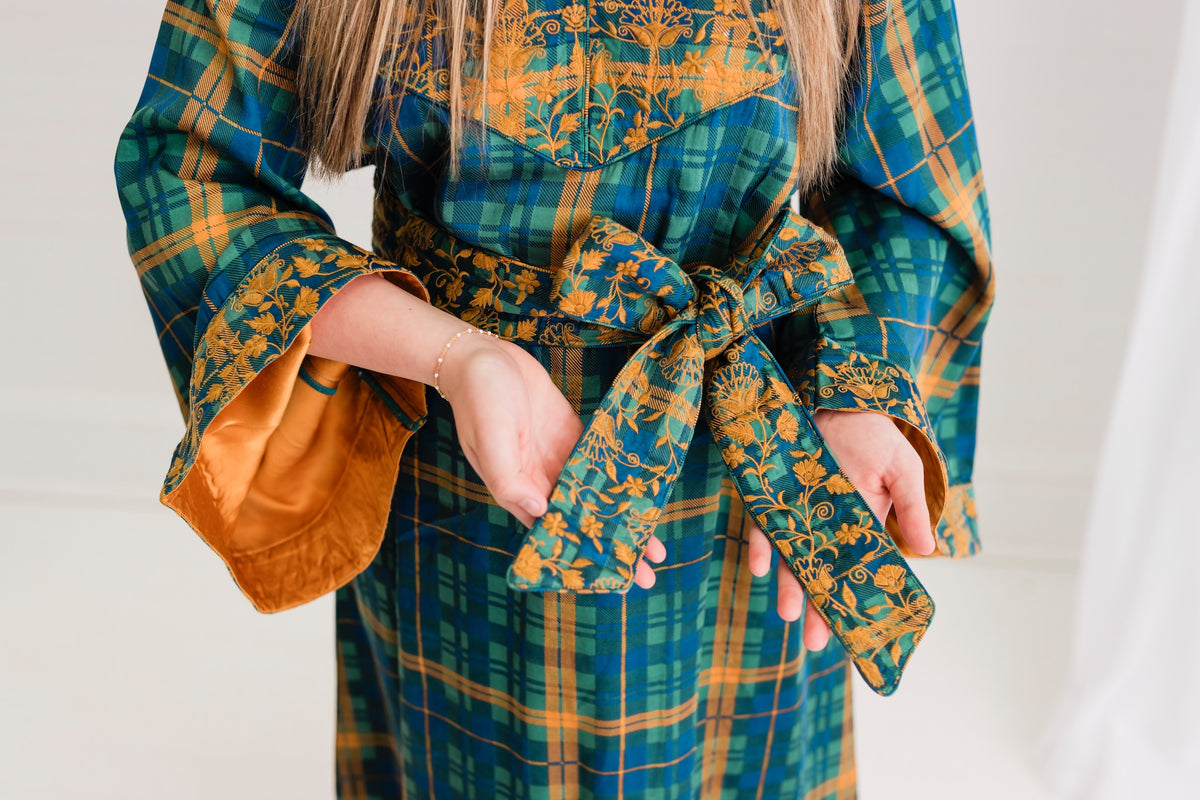 Estate Tartan | Noel Vine | Rosalie Maxi Caftan