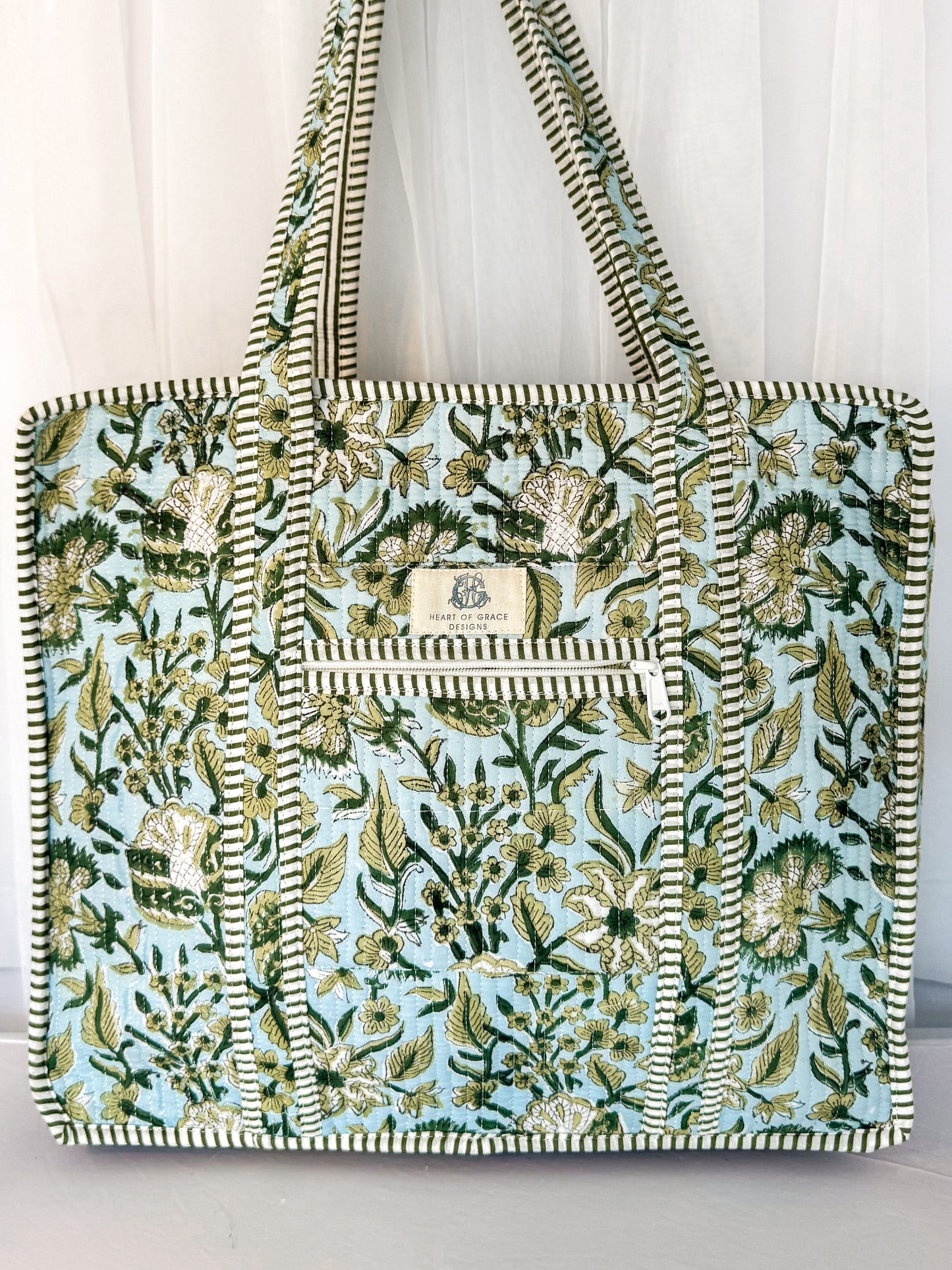 Georgia Vine Zipper Tote