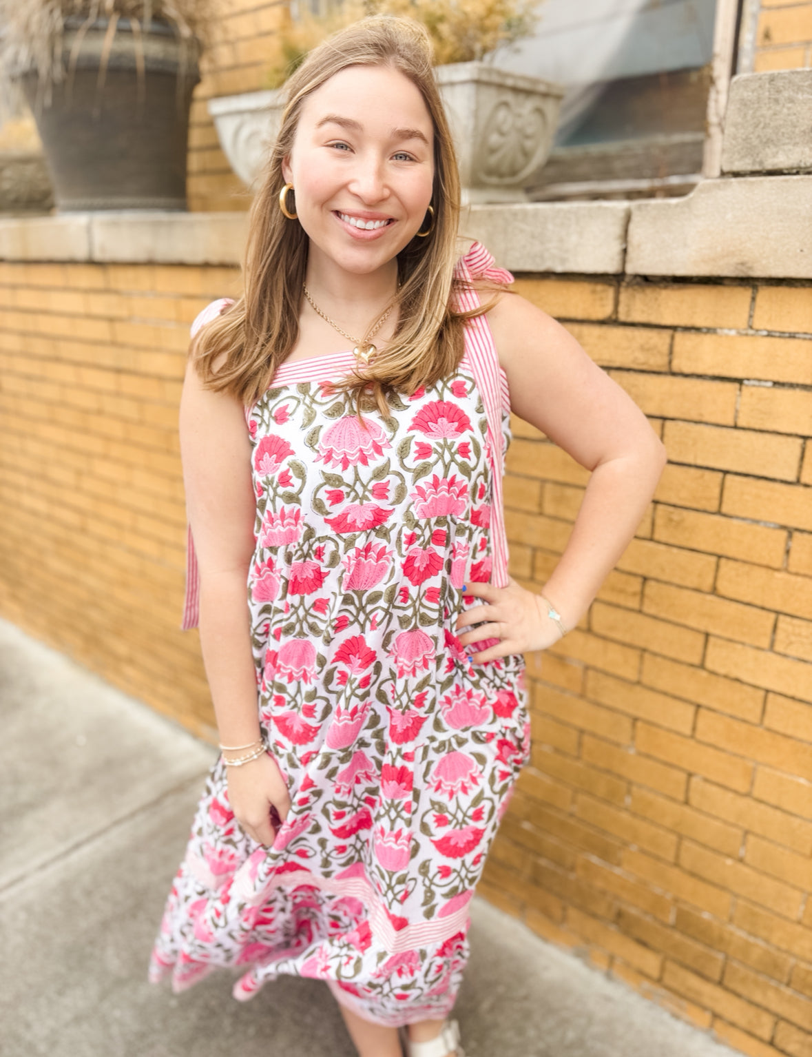 Amaryllis Bow Maxi Dress