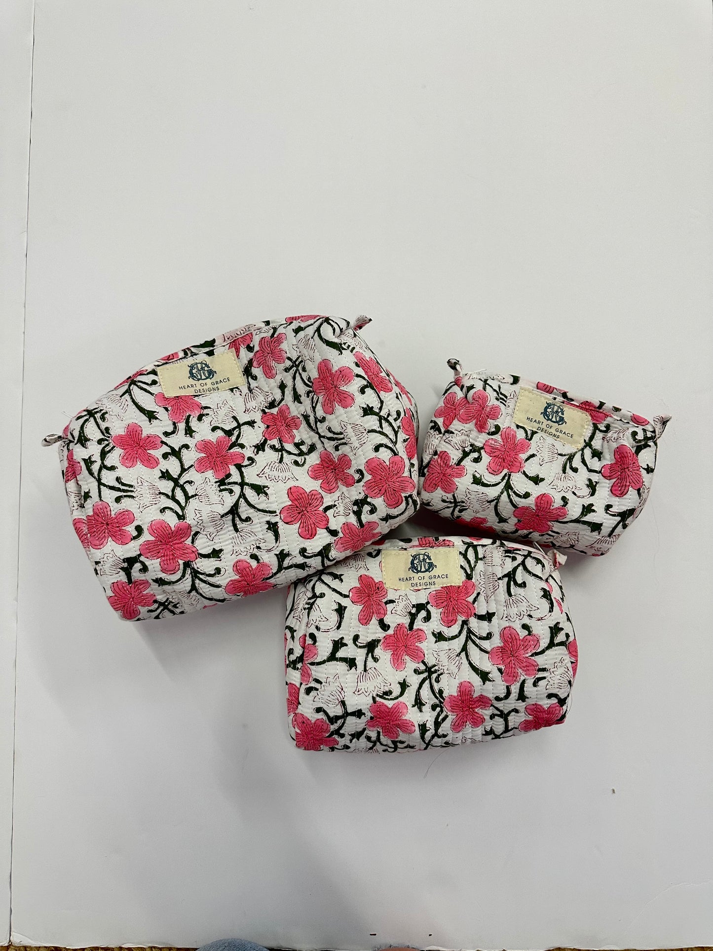 Morning Grace Cosmetic Bag Set Of 3