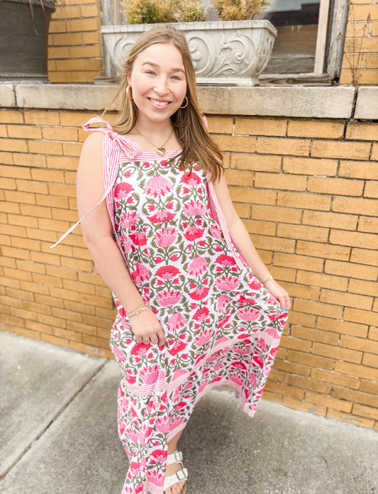 Amaryllis Bow Maxi Dress