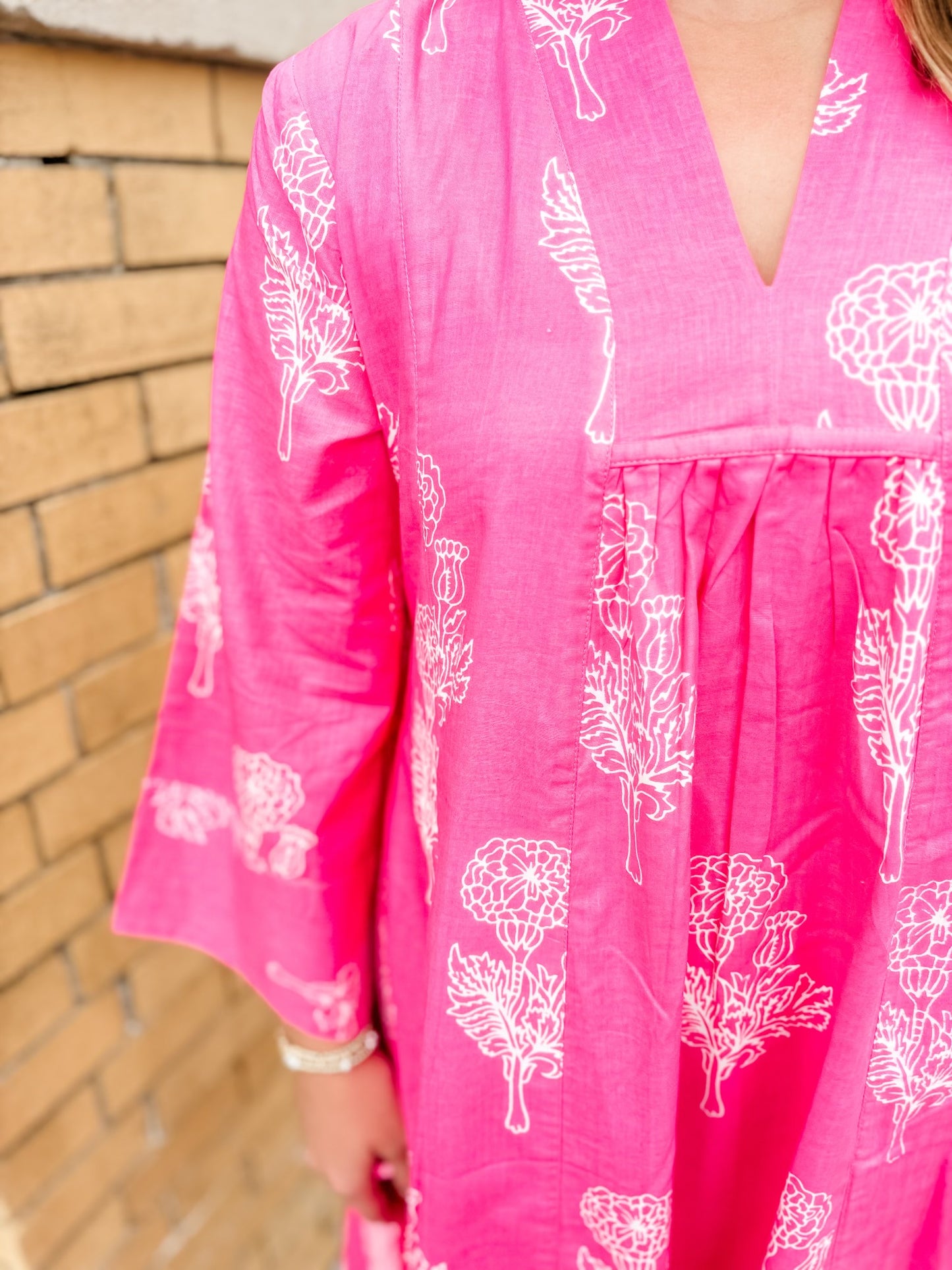 Pink Lily Caftan Dress
