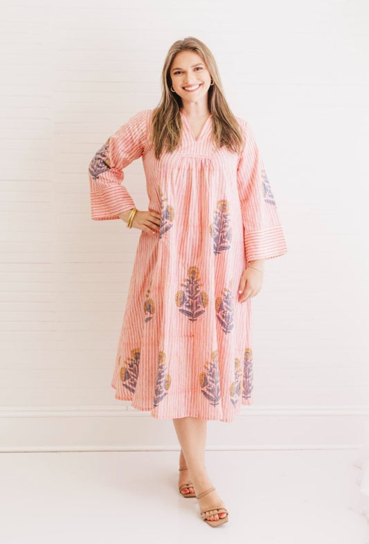 Georgia Peach Caftan Dress