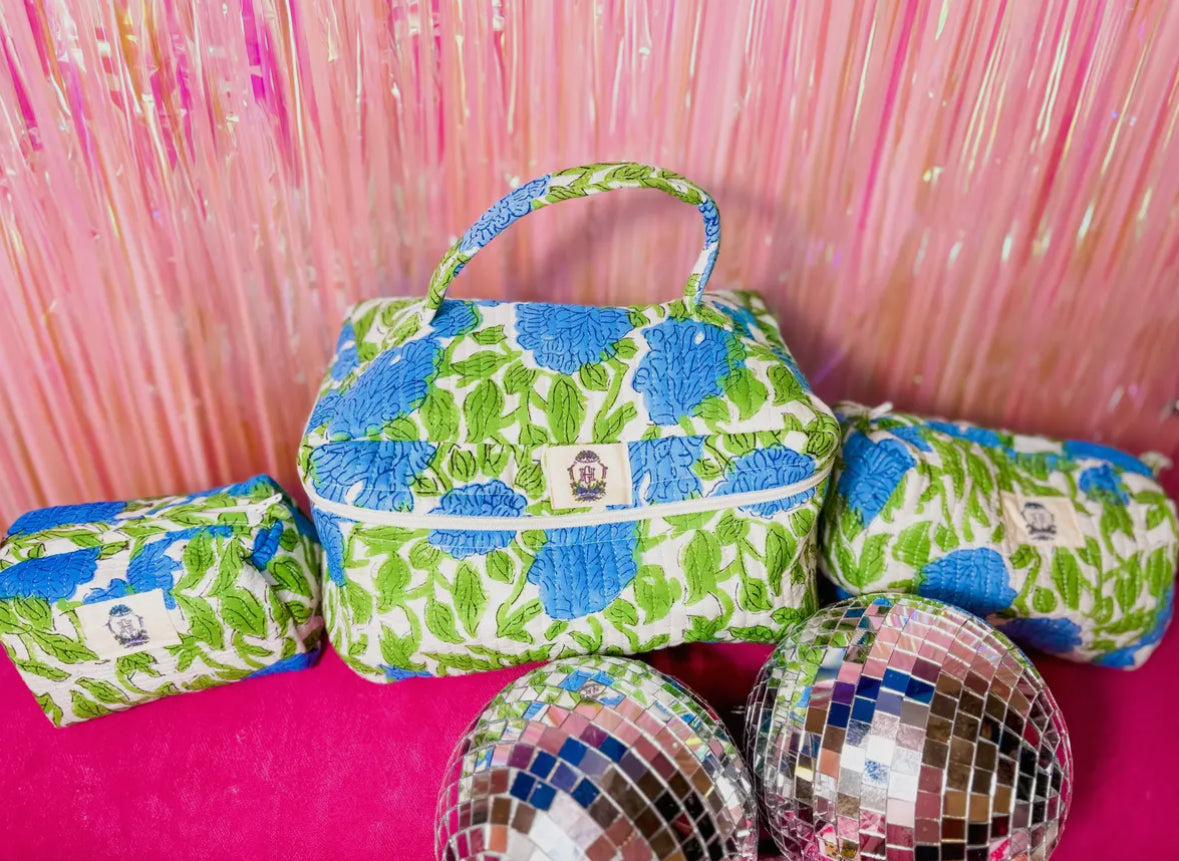 Charleston Quilted Cosmetic Bag Set of 3