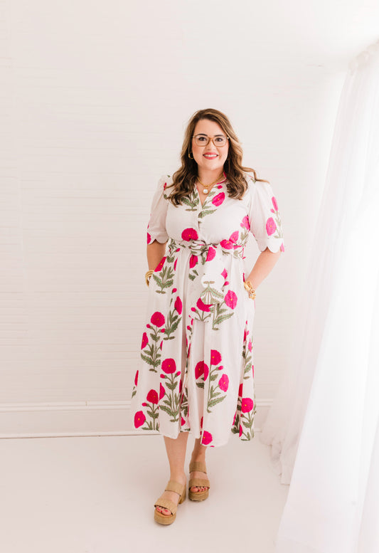 Pink Mughal Grace Dress